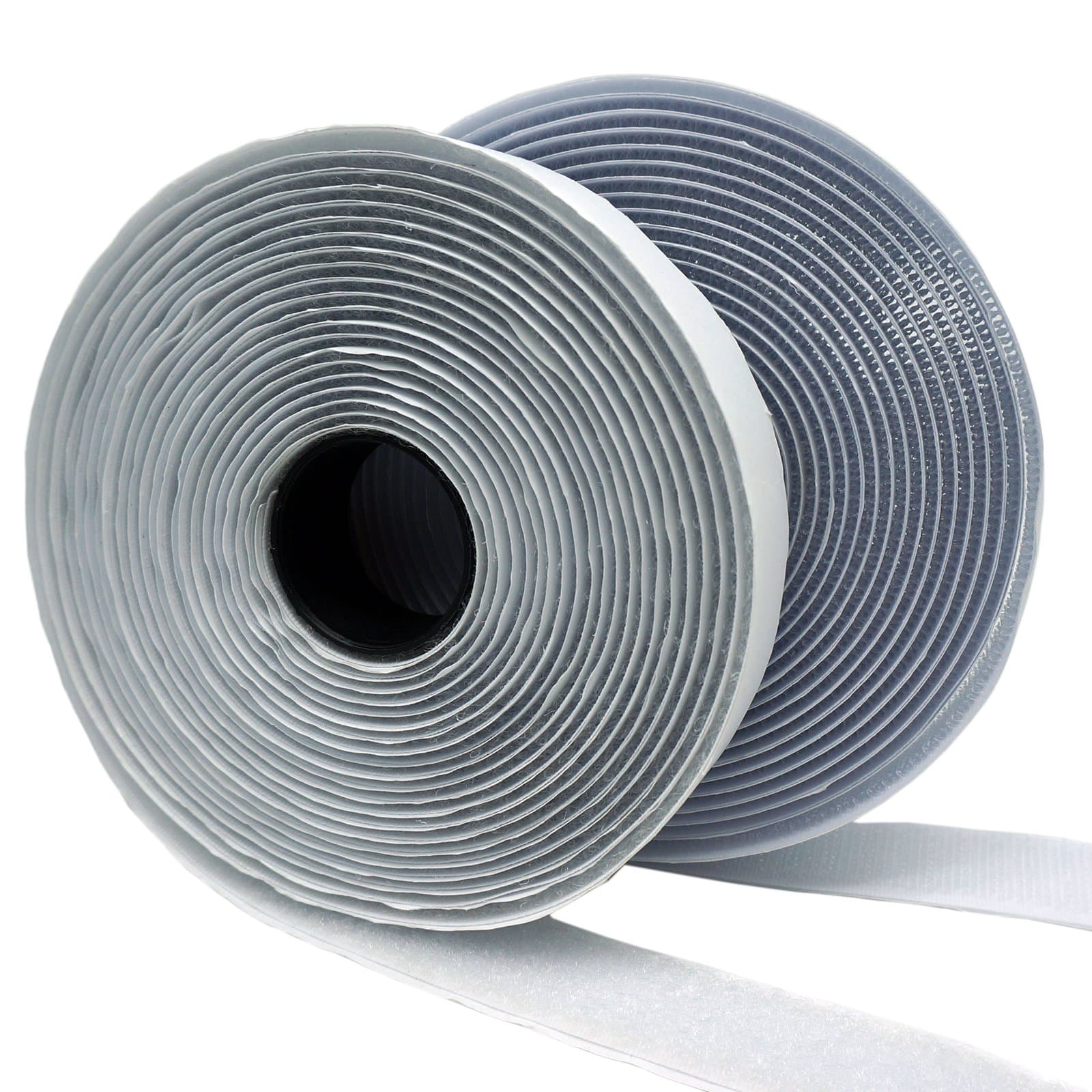 Eroilor Double-Sided Adhesive Hook and Loop Tape, 4 Meters Extra Strong Adhesion Self-Adhesive Loop & Hook Tape Over 10,000 Time Adhesive DIY - White