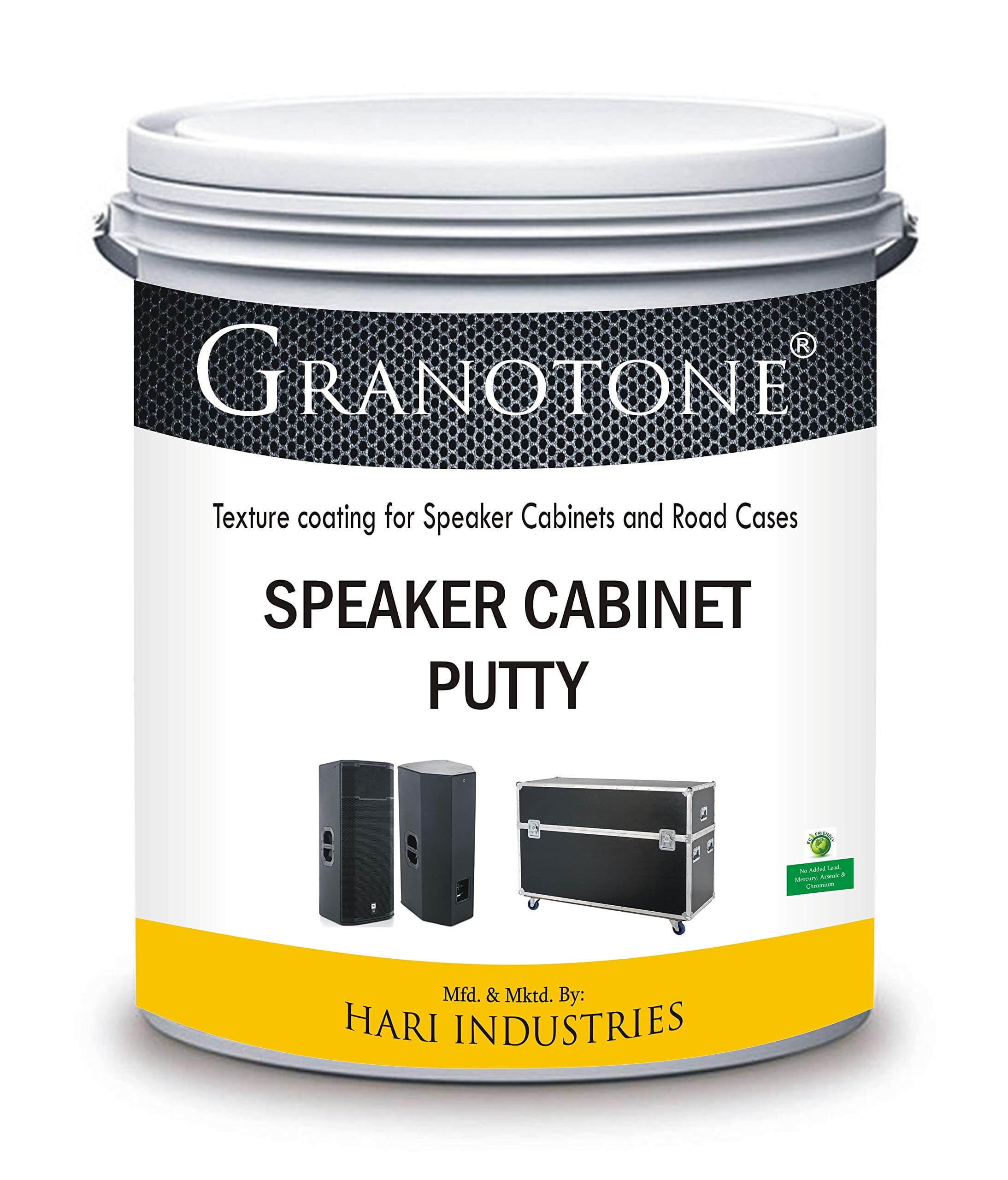 GRANOTONE Speaker Cabinet Putty ( Black ) 800 GMS - Textured Coating for Speaker Cabinets, Road Cases | Durable Finish