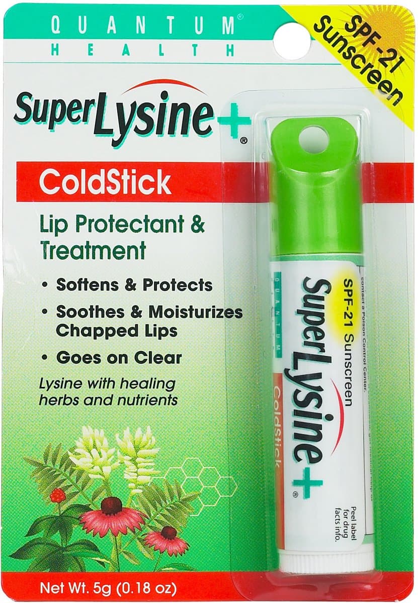 Super Lysine and Cold Stick Tube Lip Protector and Cold Sore Treatment - 0.18 oz