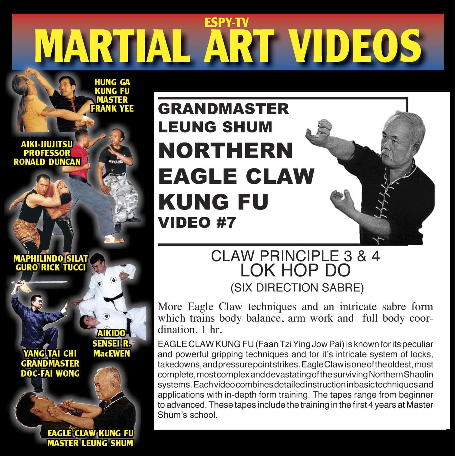 Eagle Claw Kung Fu 7 - Claw Principle 3 & 4 / Lok Hop Do (Six Direction Sabre)