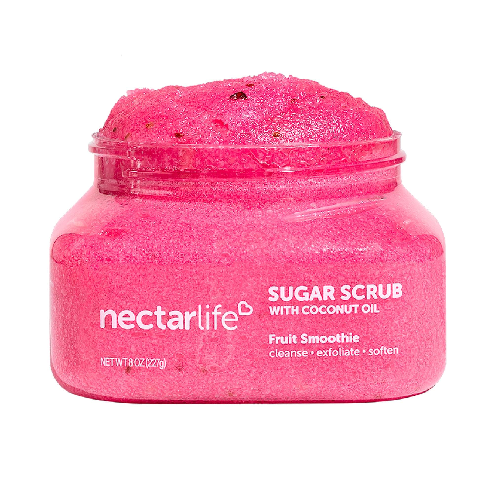 Nectar Bath Treats Sugar Body Scrub Fruit Smoothie 8 oz, Hydrating and Exfoliating Scrub for Nourishing Essential Body Care