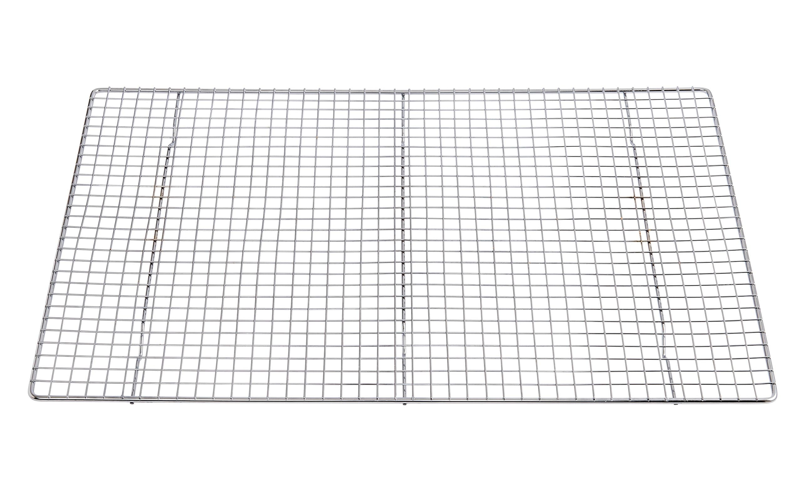 Mrs. Anderson's Baking Professional Cooling Rack, Heavy Duty Steel, Fits Two-Thirds Sheet Pans, 21 x 14.5 x 0.75-Inches