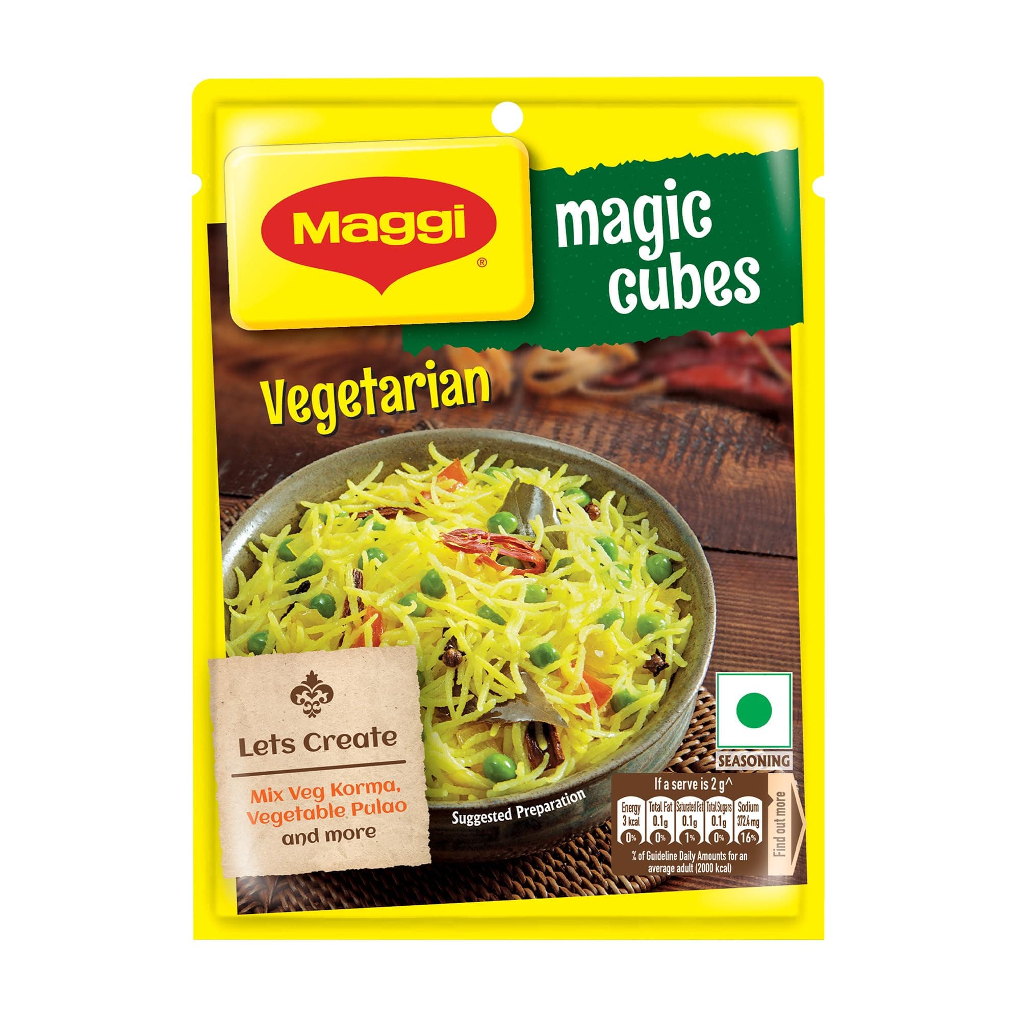 MAGIC Cubes, Vegetarian Masala, 40g