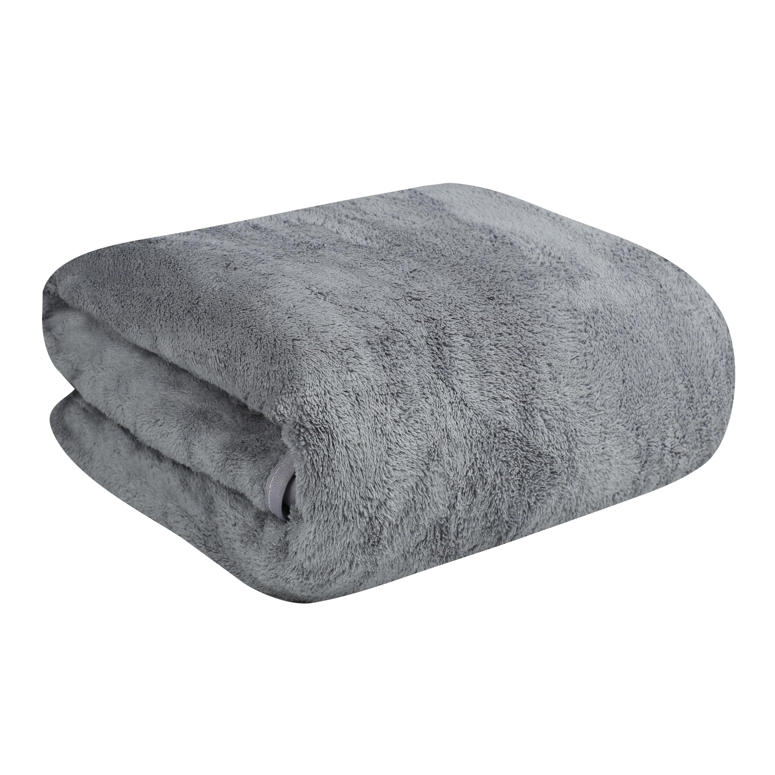Krujyam Microfiber Large Bath Towels | (70x140) Extra Soft Plush & Quick Dry High Absorbency with Large Size Towels for Bathing (Grey)