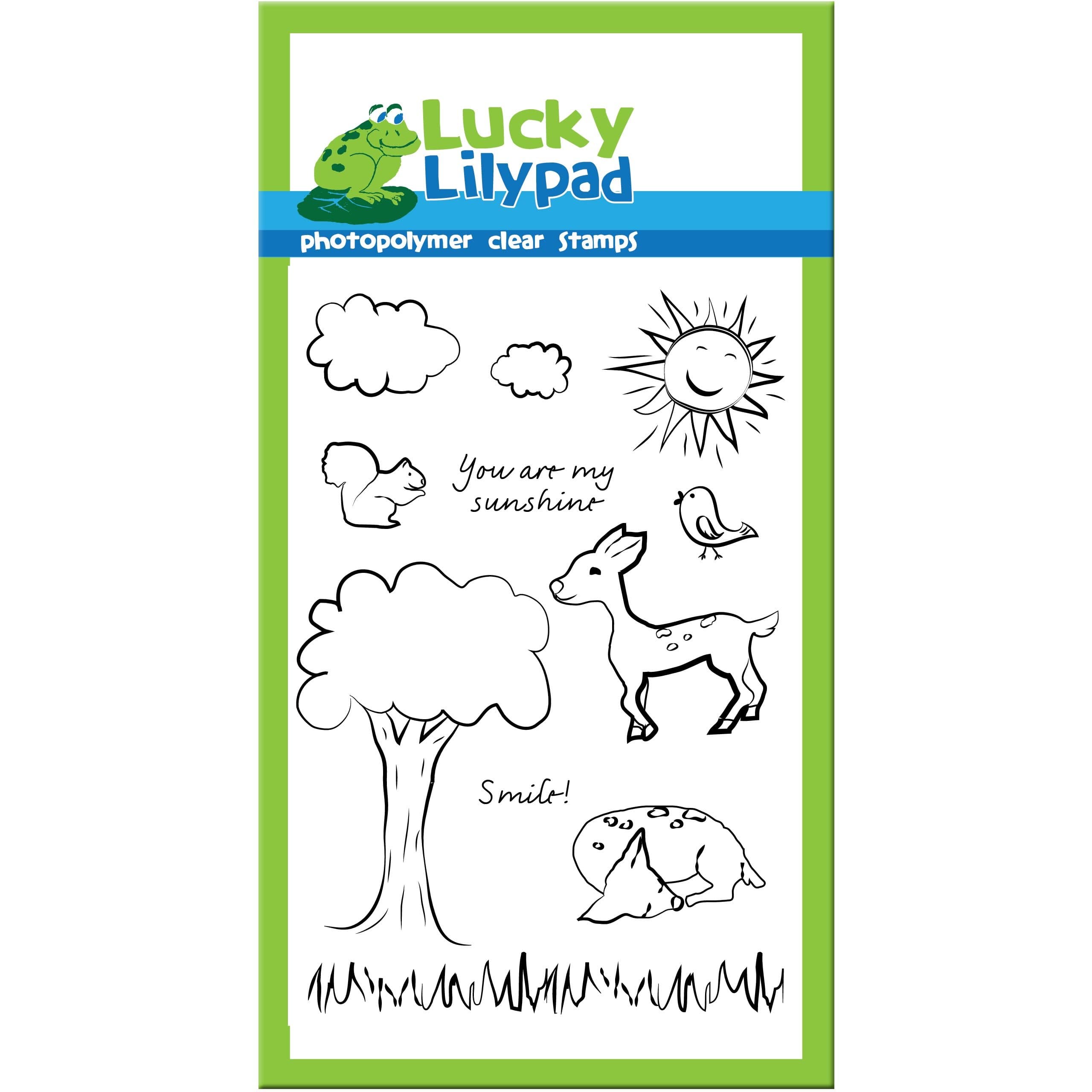 Clear Stamp, Friendly Fawns, 4 by 6-Inch