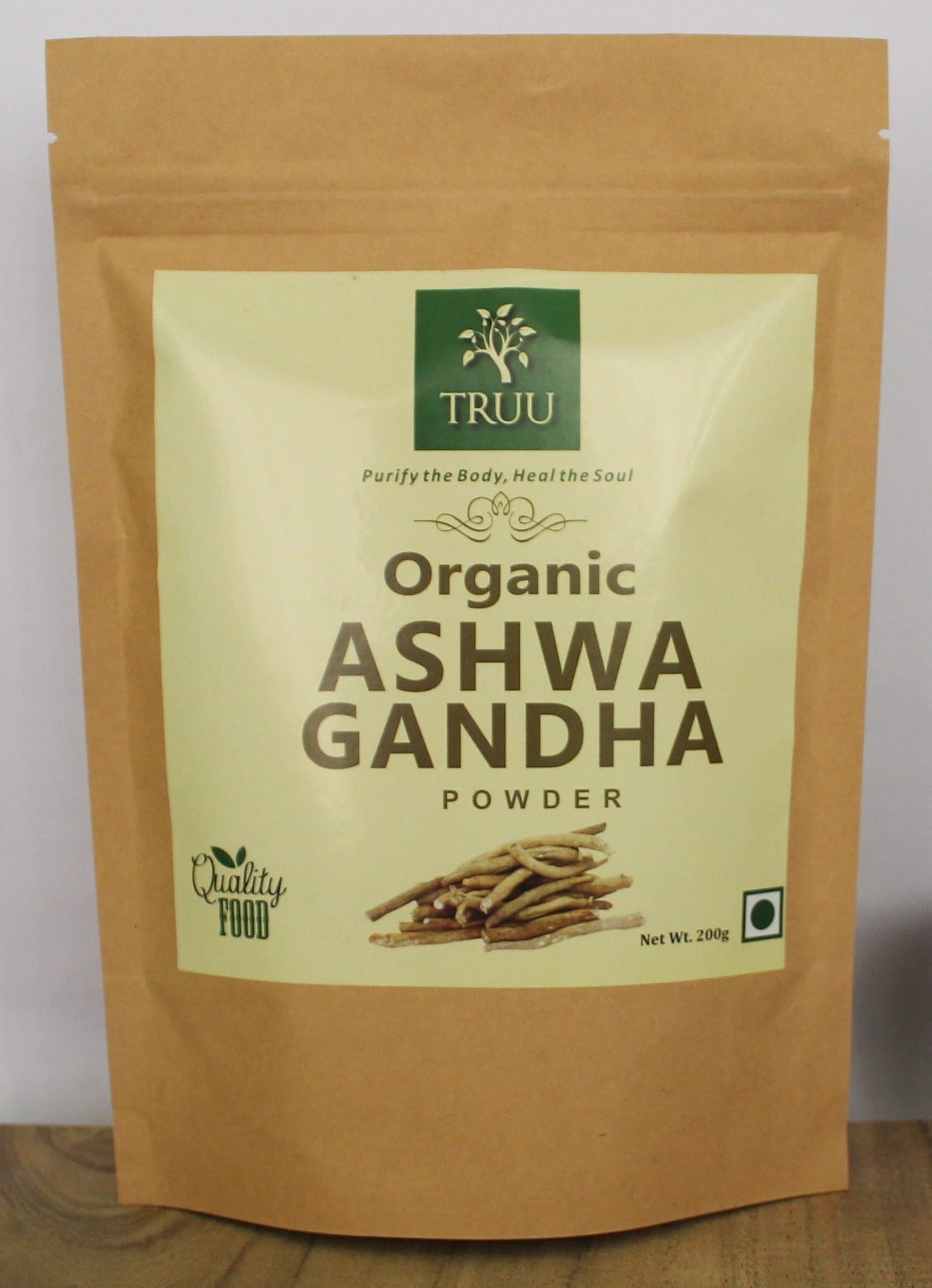 Organic Ashwagandha Root Powder- 7 Oz, 100% Fresh USDA Certified Withania Somnifera, Non-GMO USDA Certified Pure and Natural Ayurvedic Herbal Supplement Superfood