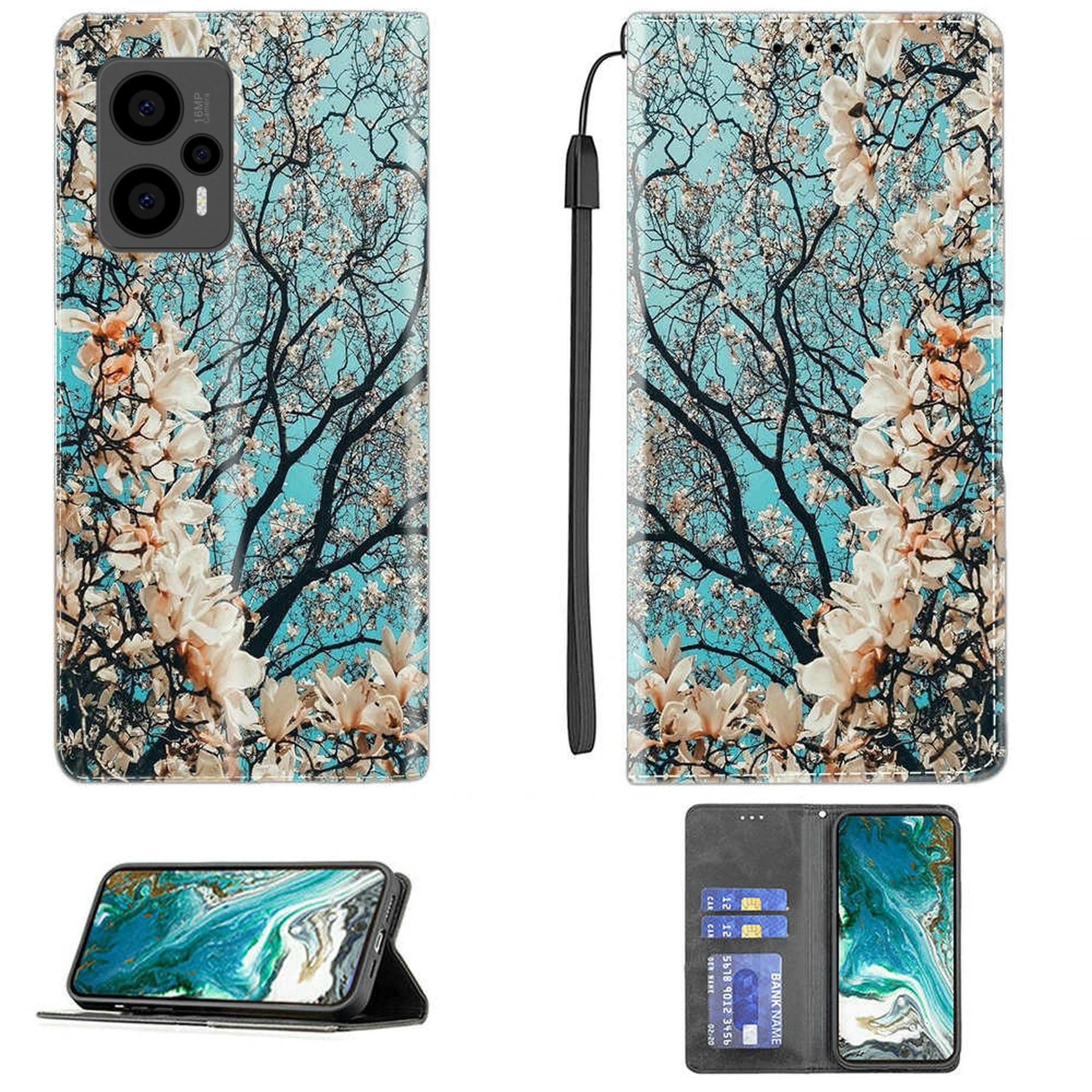 Logicom LUMA Case Compatible with Logicom LUMA Phone Case Cover PU Leather Kickstand Magnetic Wallet Case CPT56