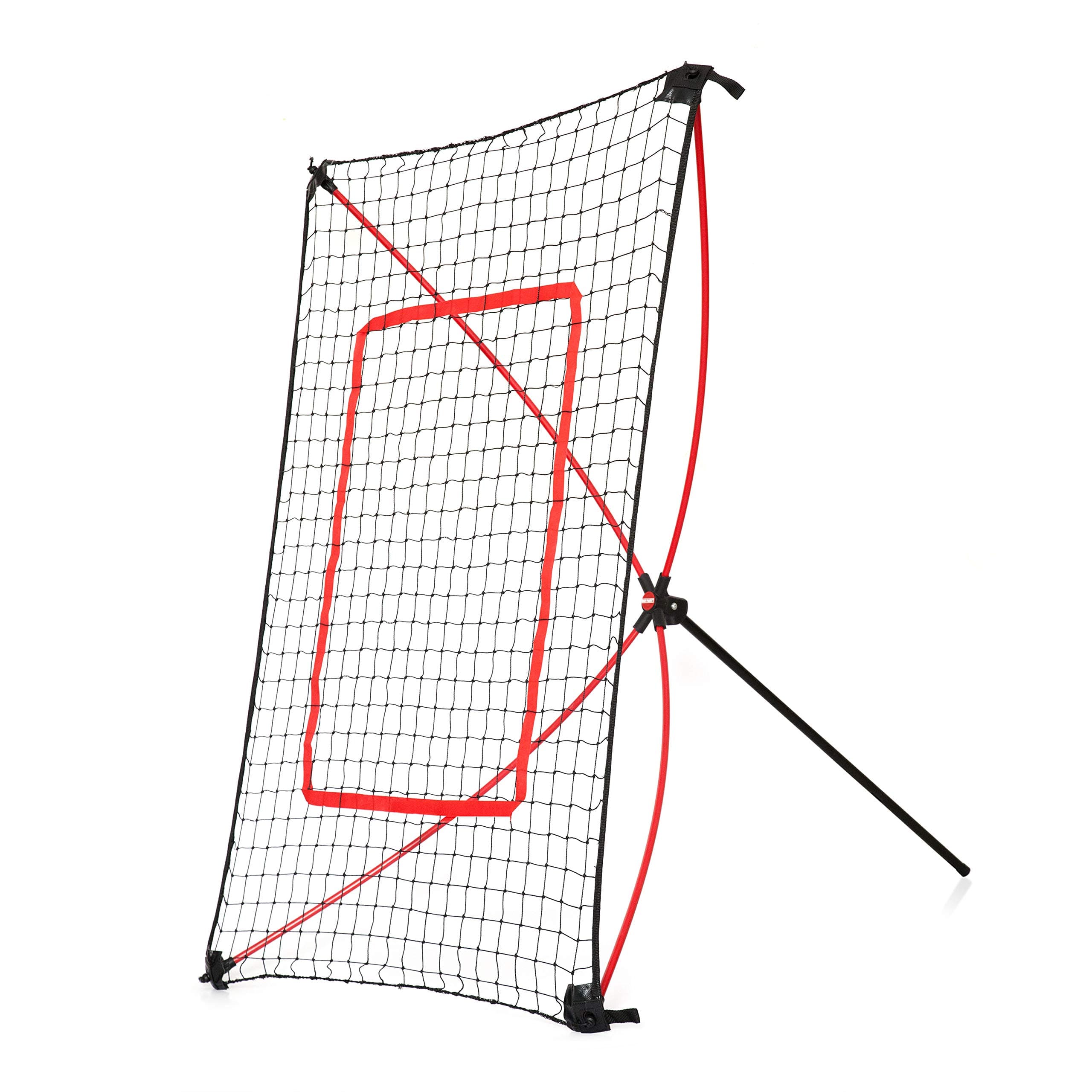Net Playz PitchBack Portable Baseball Rebound Net, 5FT x 3FT, Quick Set Up, Lightweight, Multi Angle Adjustment, Baseball Training Net, Baseball Trainer suitable for Throwing, Pitching, and Fielding