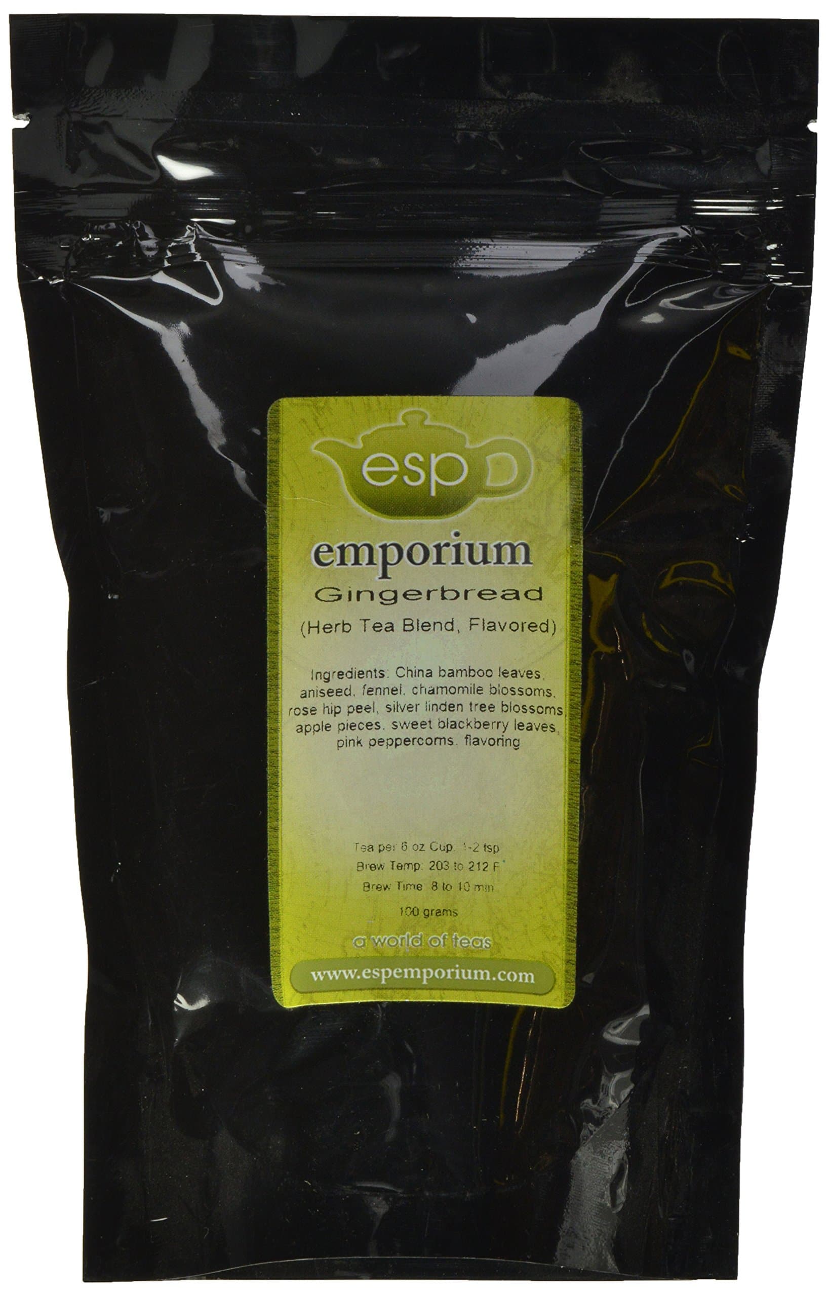ESP Emporium Herb Tea Blend, Gingerbread, 3.53 Ounce