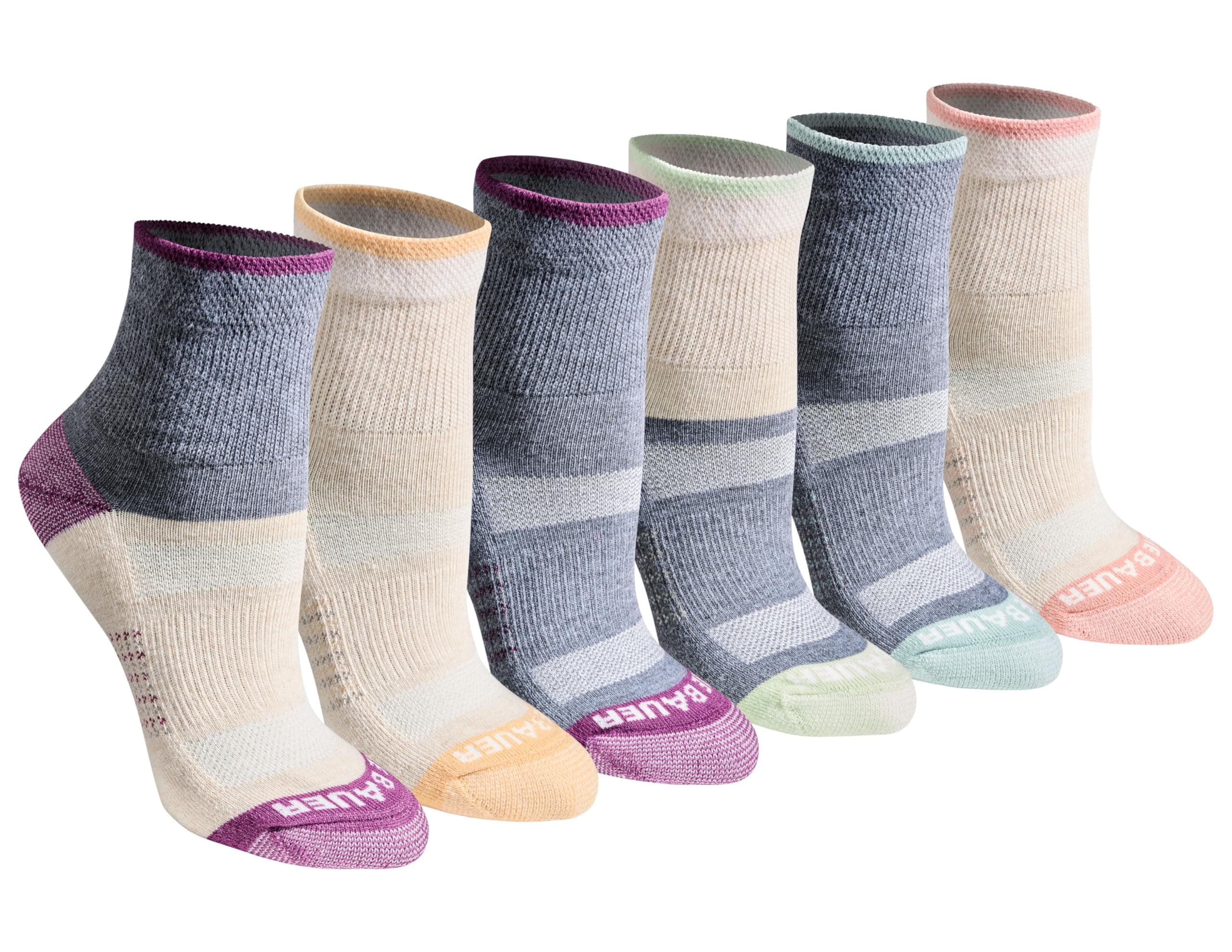 Eddie BauerWomen's Dura Dri Moisture Control Quarter Socks Multipack