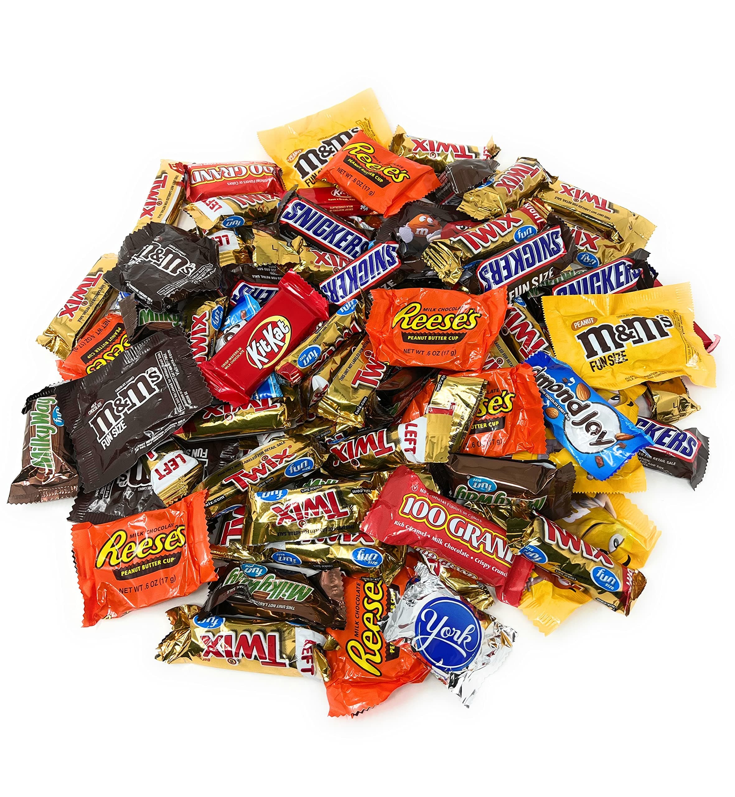 Assortit American Chocolate Classic MARS Candy Snack Bars 3 Lbs Individually Wrapped Mini Fun Size Candies Variety Bulk Mix (48 Oz) Made In USA