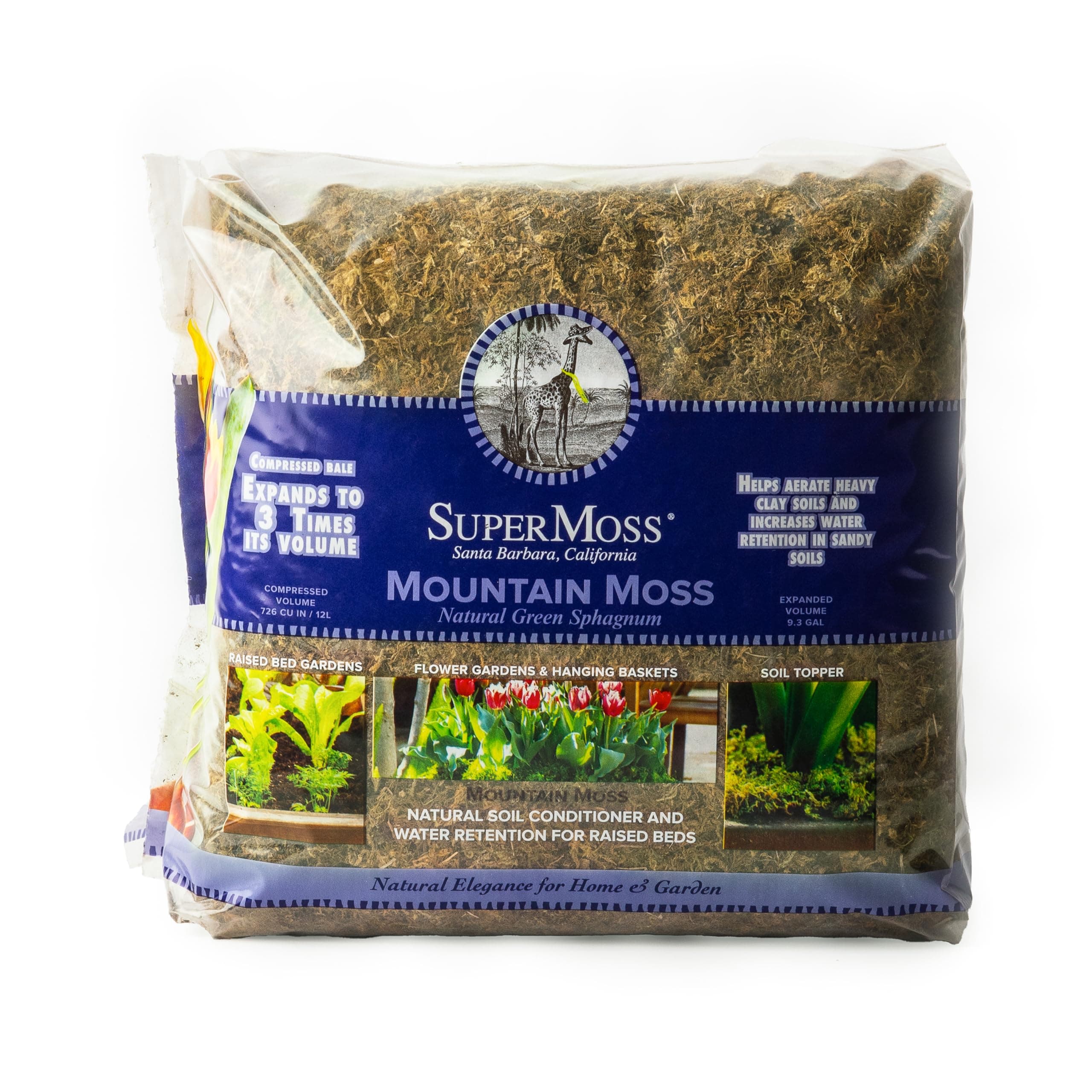 (23825) Mountain Moss Dried, Natural, 5lb Small Bale