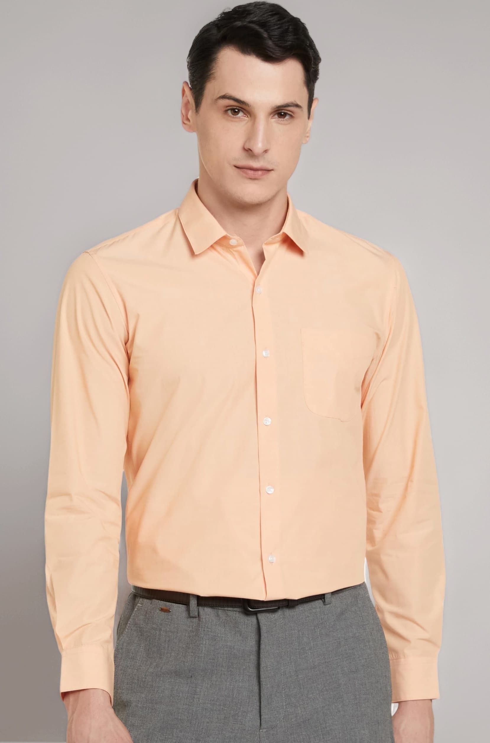 Men's Everyday Solid Slim Fit Full Sleeve Formal Shirt | Cotton-Rich