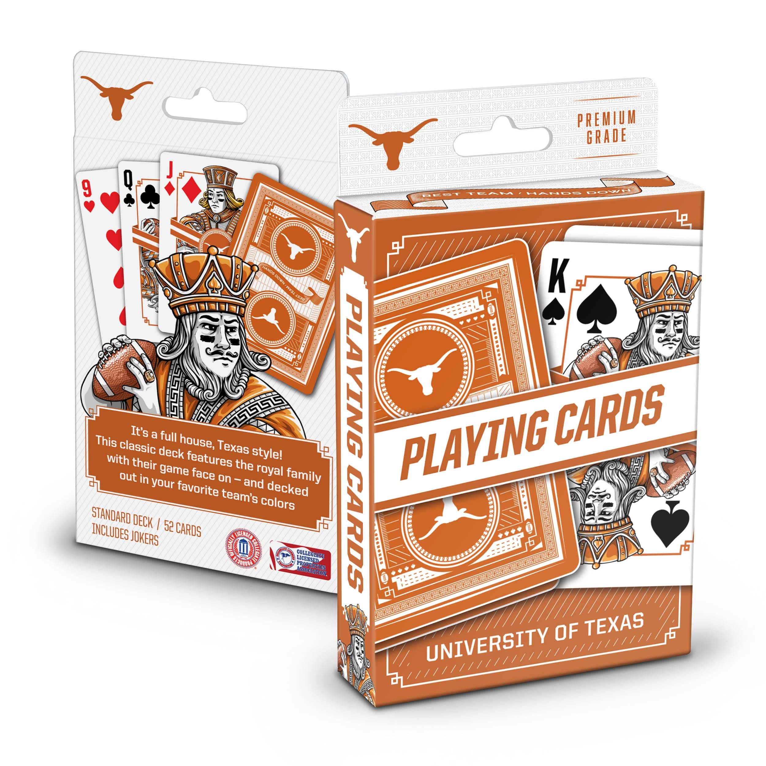 YouTheFan NCAA Officially-Licensed Playing Cards - Original Artwork on All face Cards and Jokers - Team’s Official Colors - Quality Linen Texture - Designed in The USA