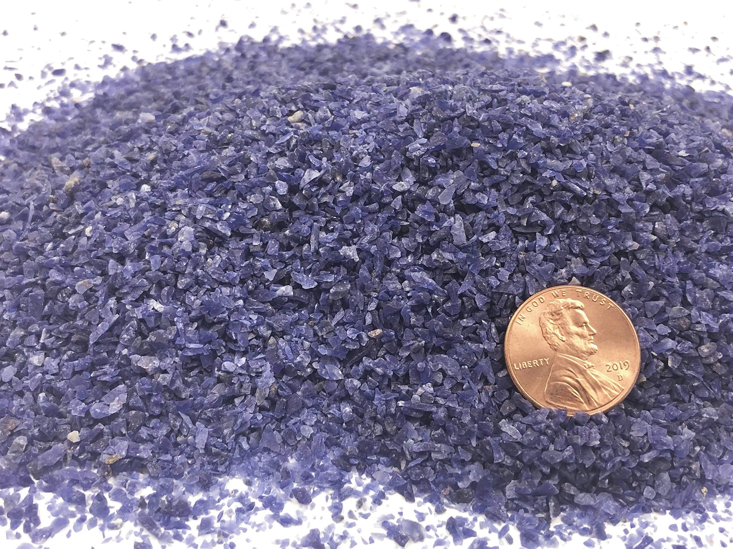 Natural Crushed Sodalite Stone Inlay, Medium, 1/2 Ounce