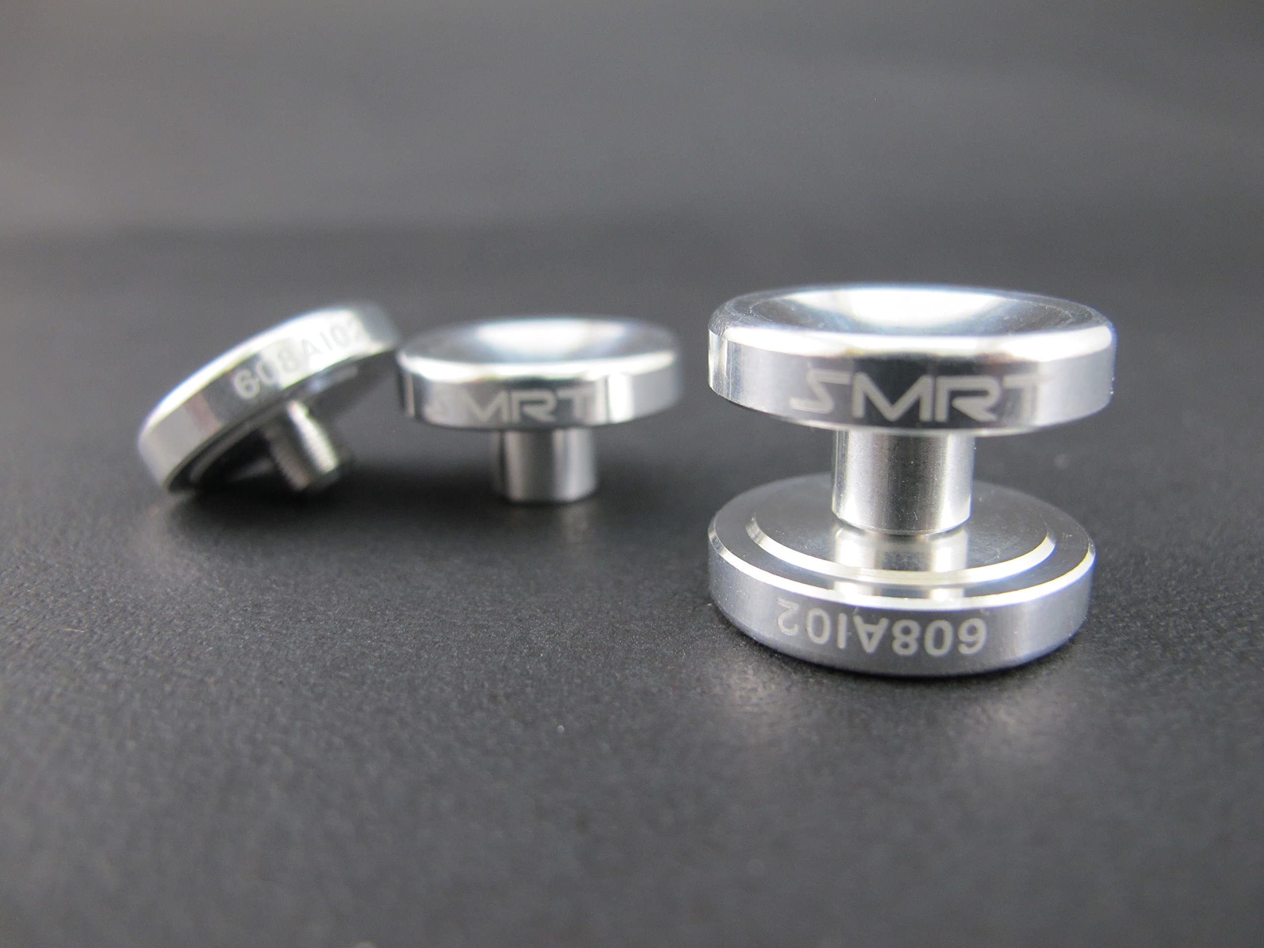 SMRT 608 Bearing Button Cap Perfect to anodize & Electroplating Fully CNC Japanese Machine Single Rod Construction (608 Bearing/Aluminum/Concave)