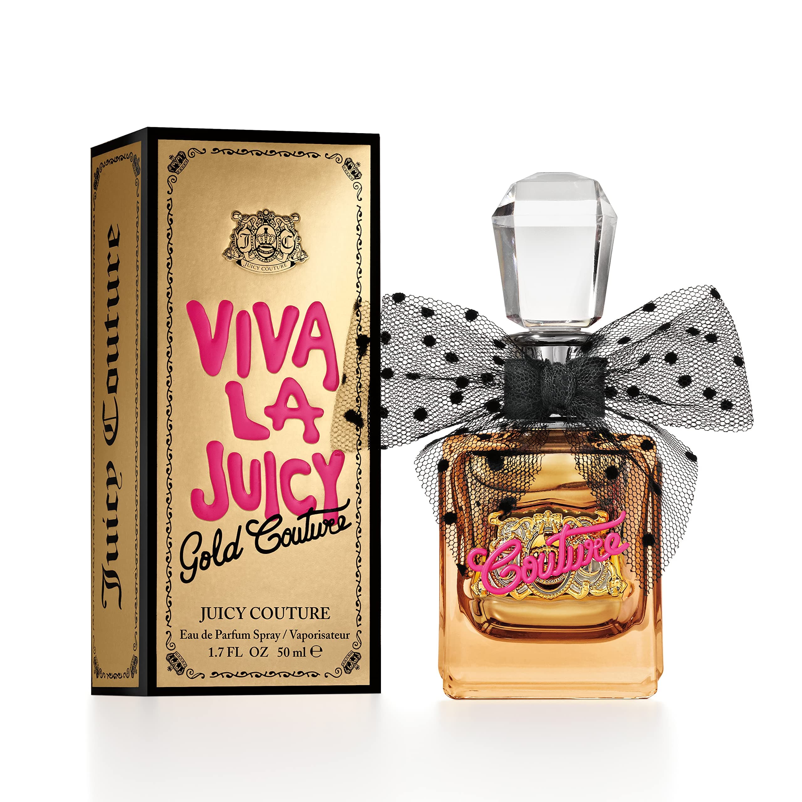 Viva La Juicy Gold Eau De Parfum, Women's Perfume with Notes of Luscious Berry, Jasmine Sambac & Vanilla Cream - Fruity & Sweet, EDP Spray