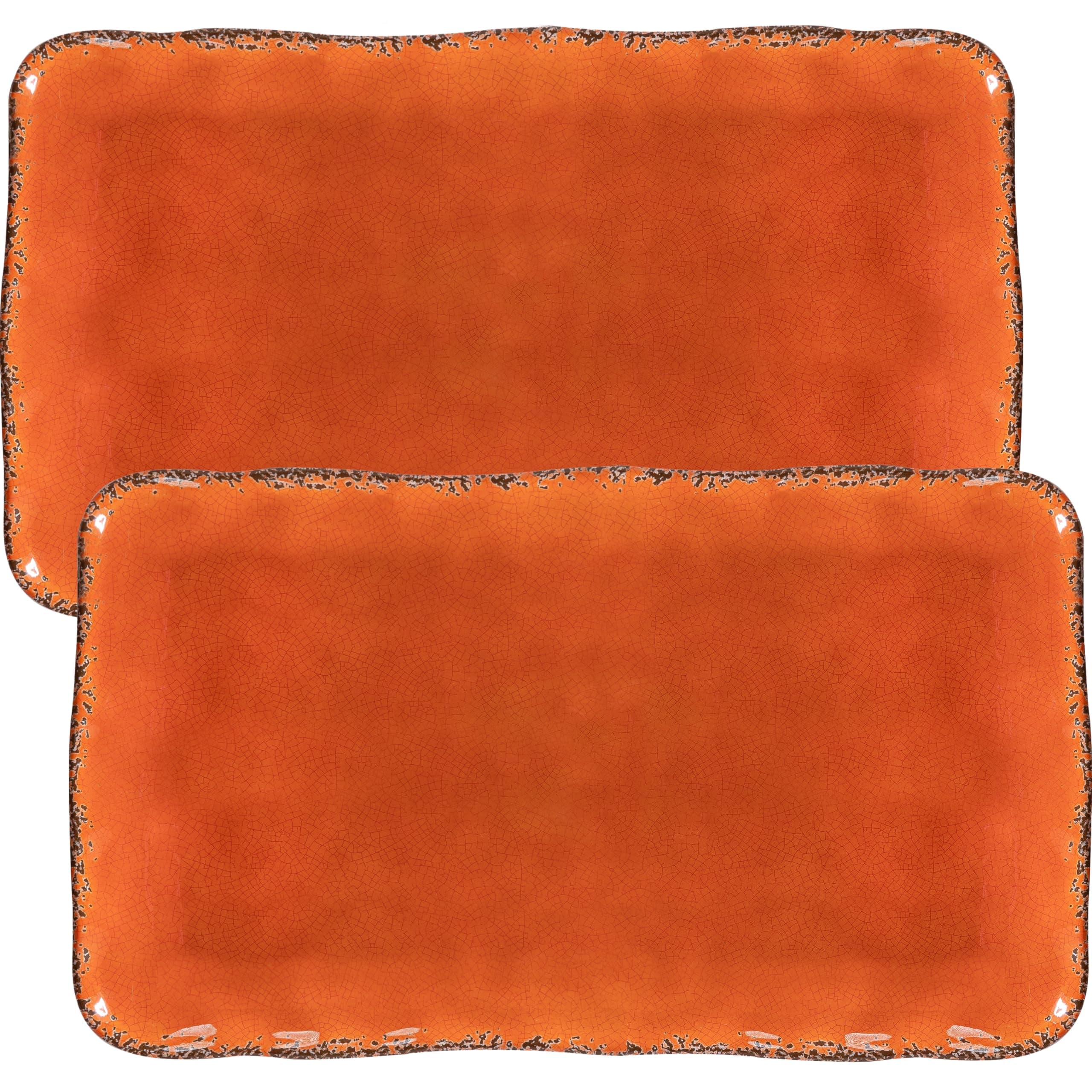 Melamine 17" x 10" Serving Platters for Serving Food, Set of 2