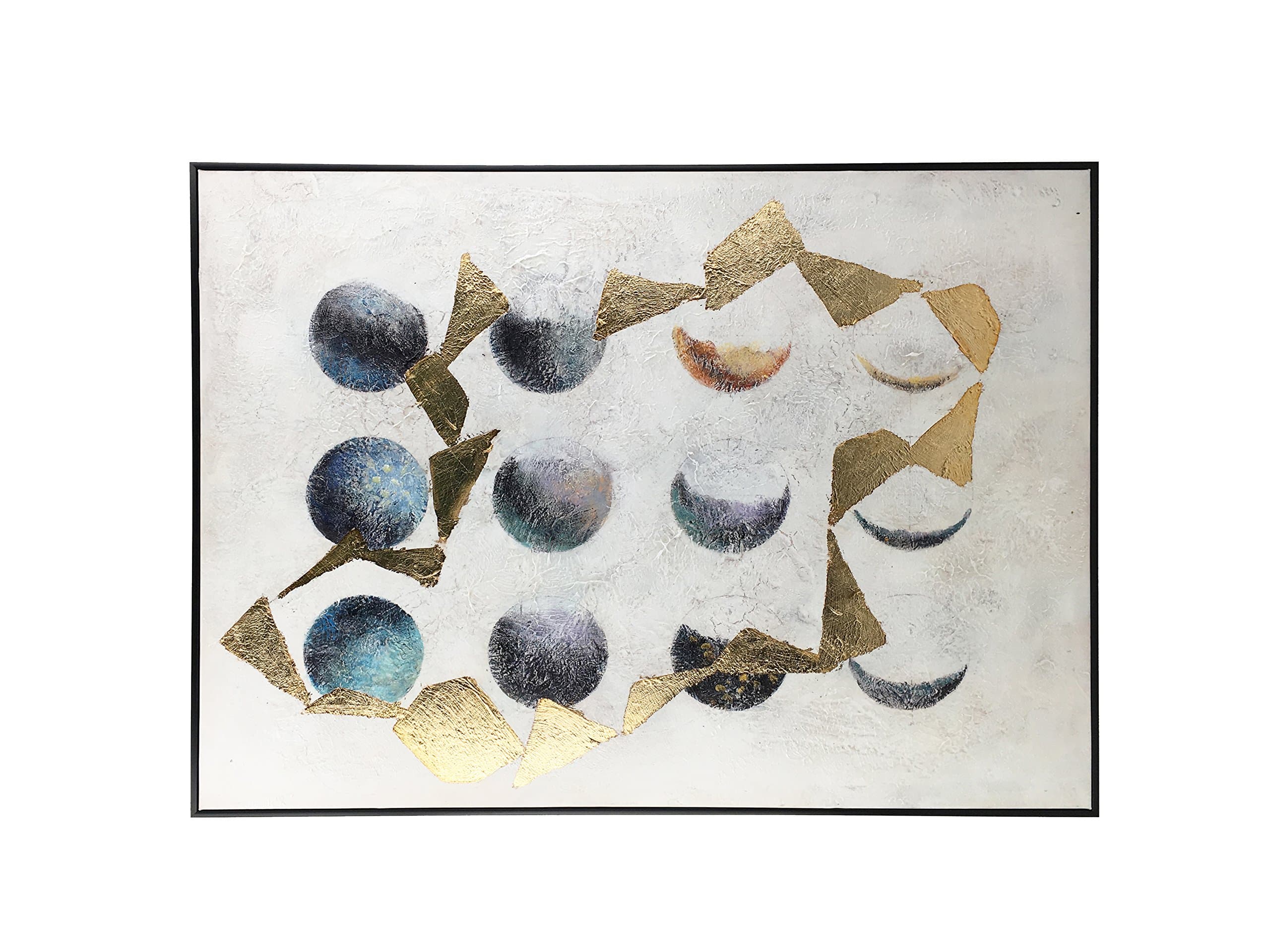 Moycor Table lisbon Moons, Fabric, Multicoloured, 75 x 100 x 5 cm
