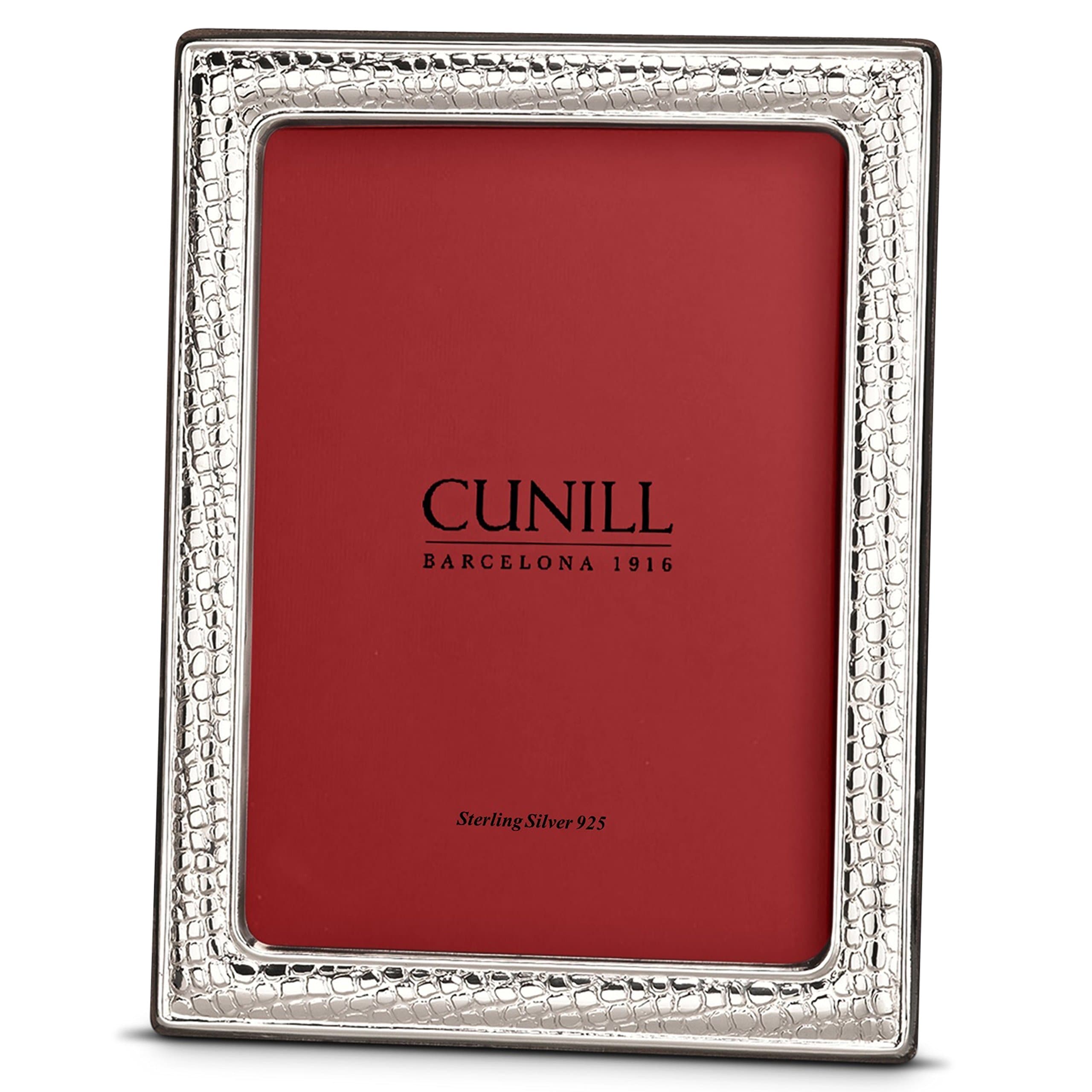 Cunill Barcelona Alligator Sterling Silver Frame, 4" x 6"