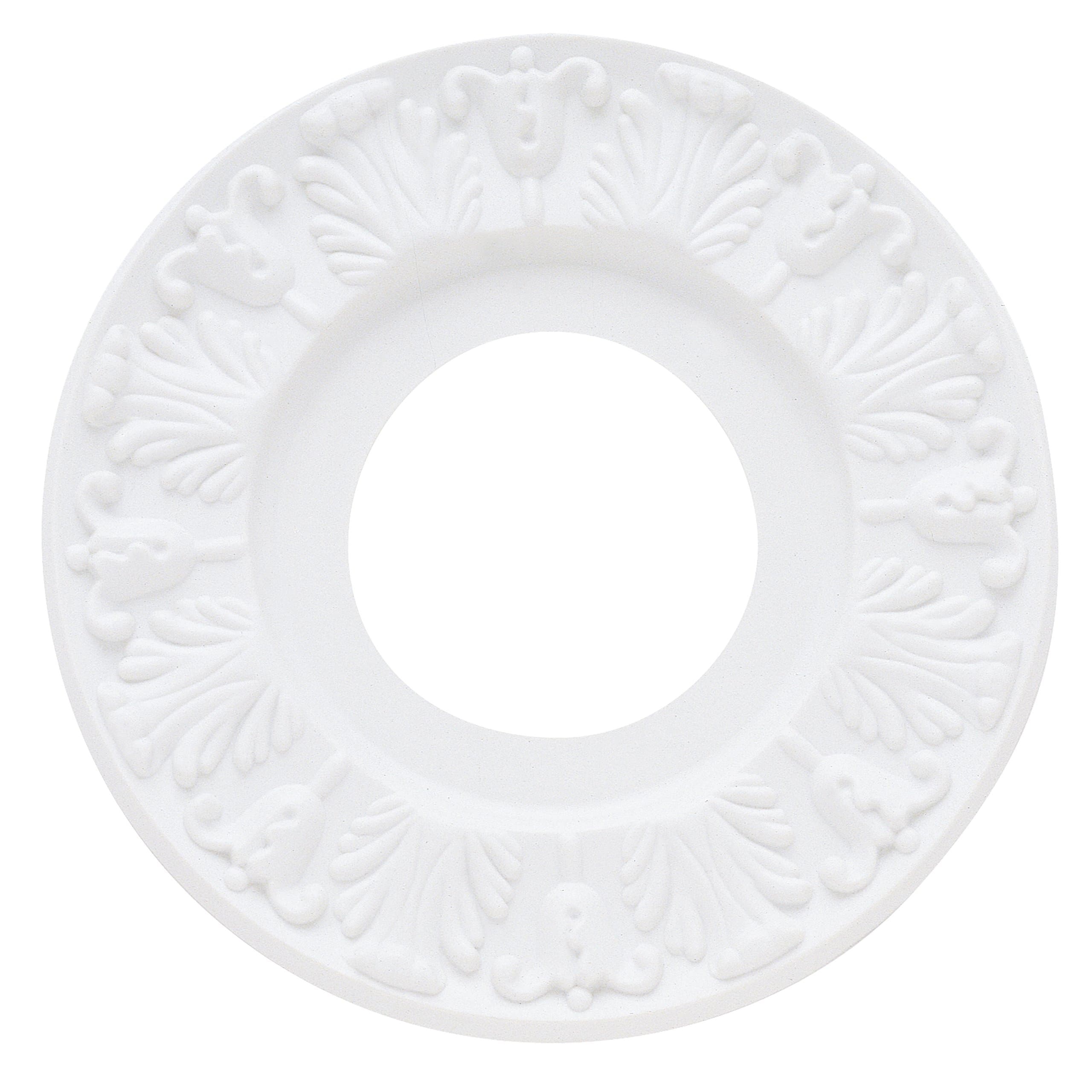 Westinghouse 7702700 Victorian Ceiling Medallion, 10", White Finish