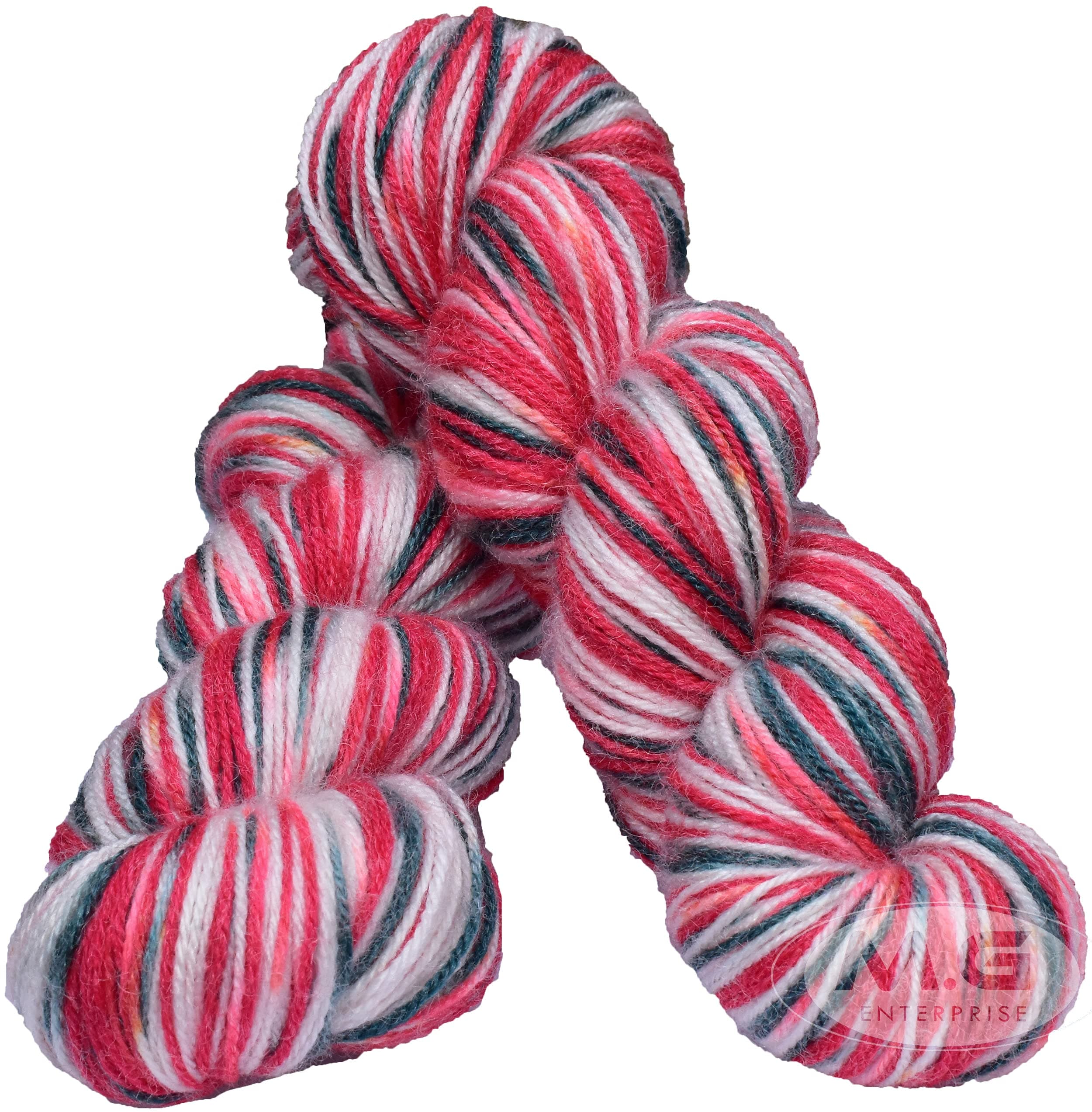 Oswal Red Berry 2 (500 gm) Wool Hank Hand Knitting Wool/Art Craft Soft Fingering Crochet Hook Yarn, Needle Knitting Yarn Thread dye SM-YHC