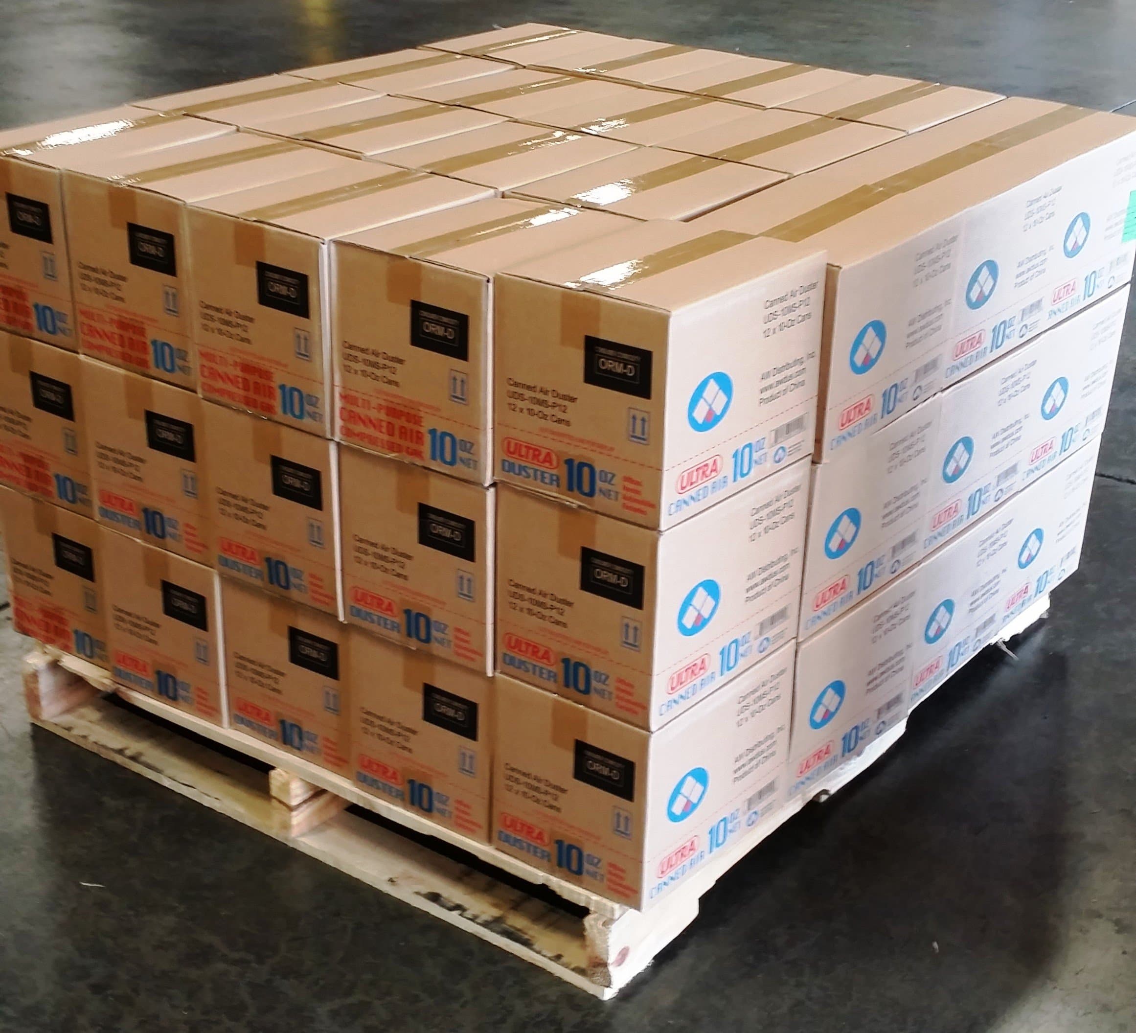 ULTRA Duster Canned Air Net 10 Oz 1/2 Pallet, 60 Case