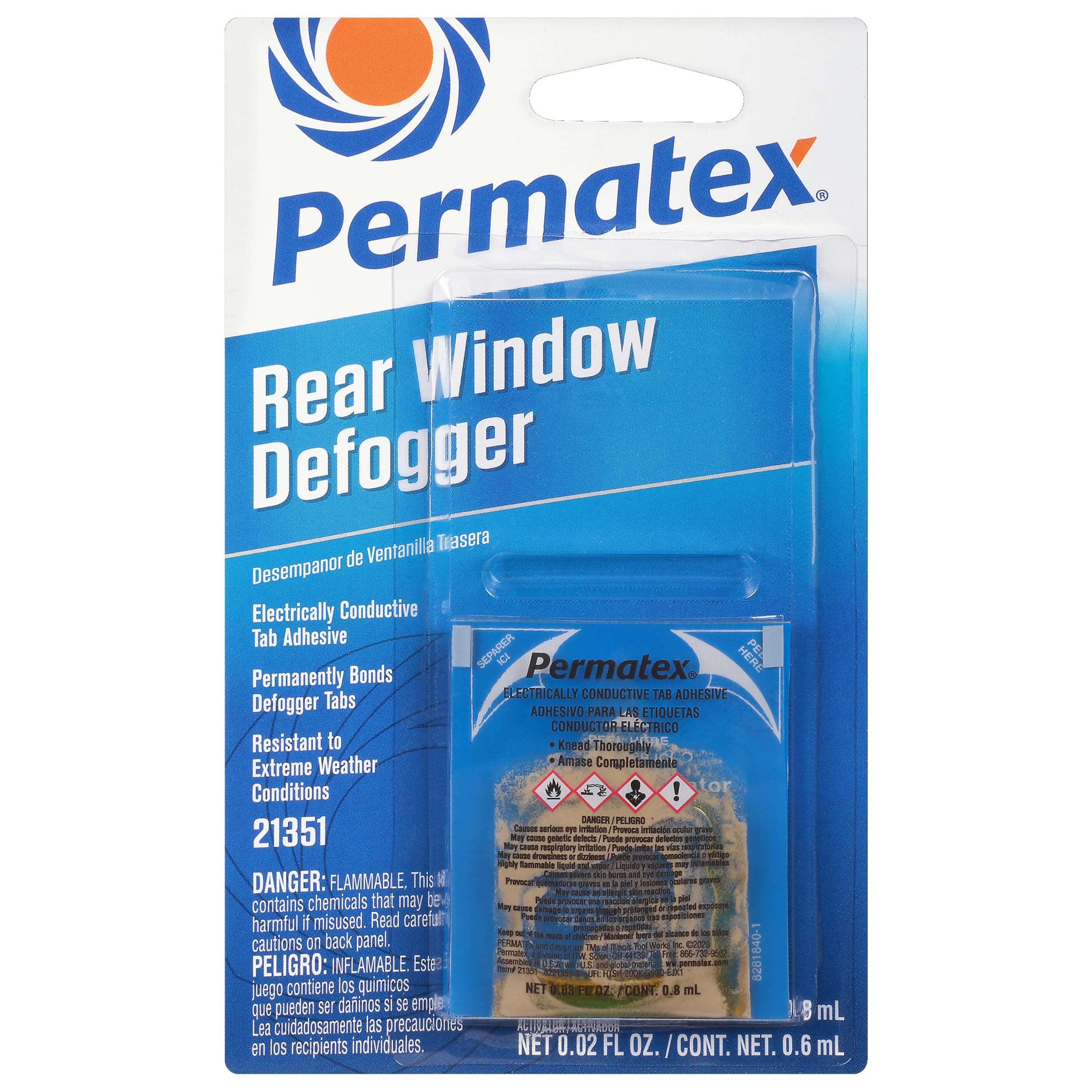 21351 Rear Window Defogger Electrical Conductive Tab Adhesive: Complete Kit for Quick and Easy Repair of Damaged Rear Windows