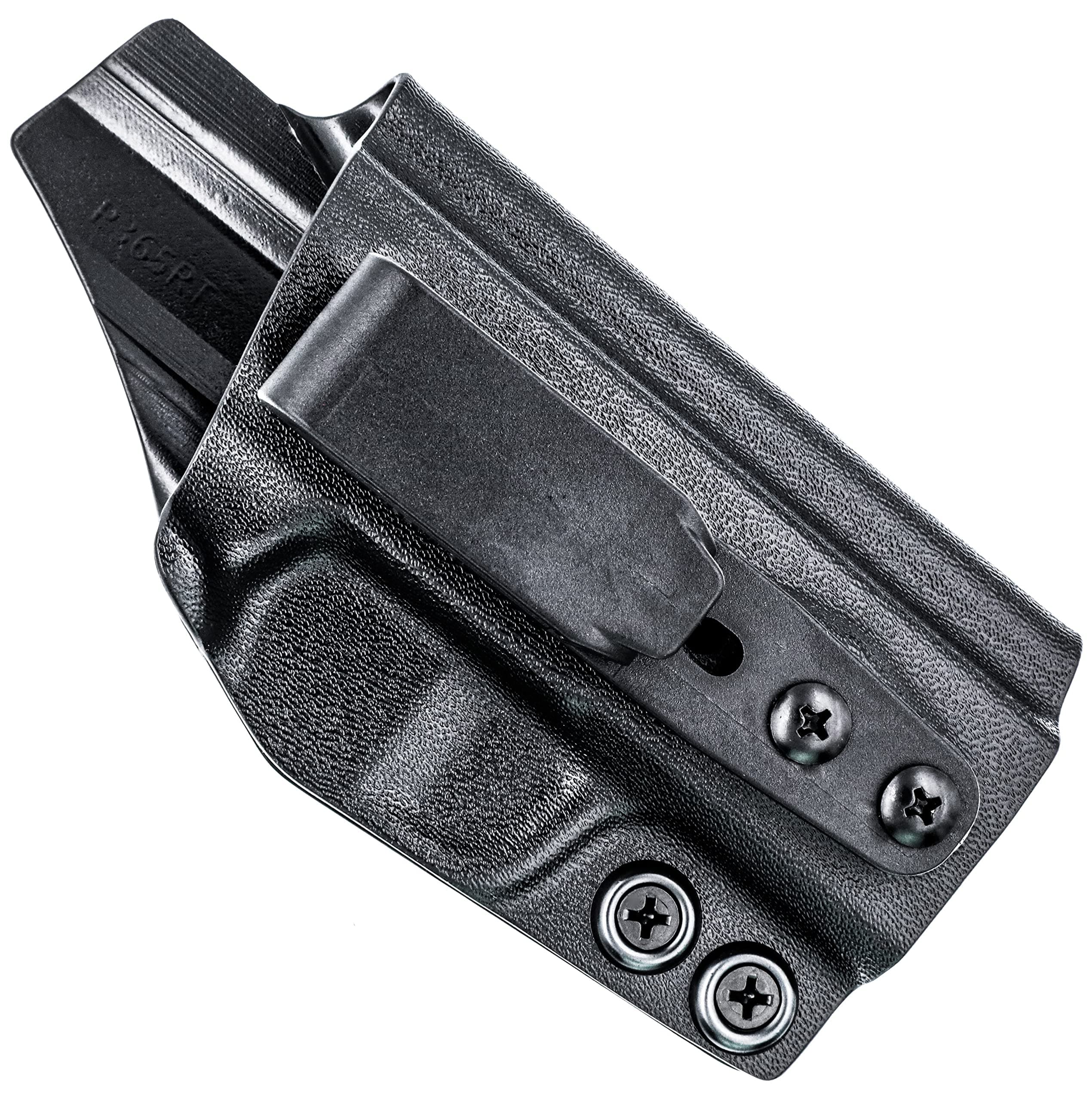 Rounded Tuckable IWB KYDEX Holster | Claw Compatible | 'Posi-Click' Retention | Custom Fit | Adj. Cant & Ride Height | 100% US Made | BLK