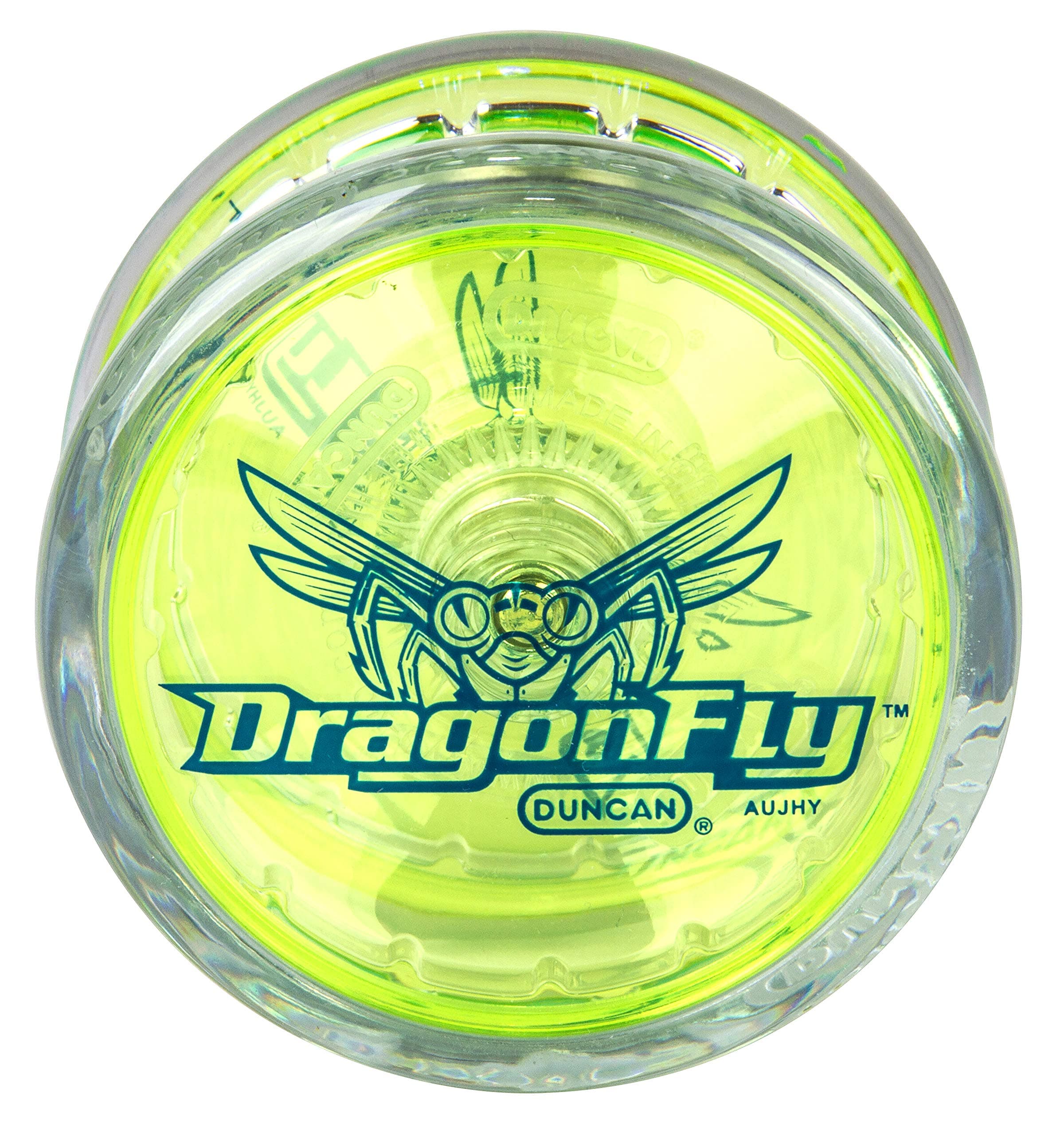 Duncan Dragonfly Yo-Yo -Clear with Green Cap