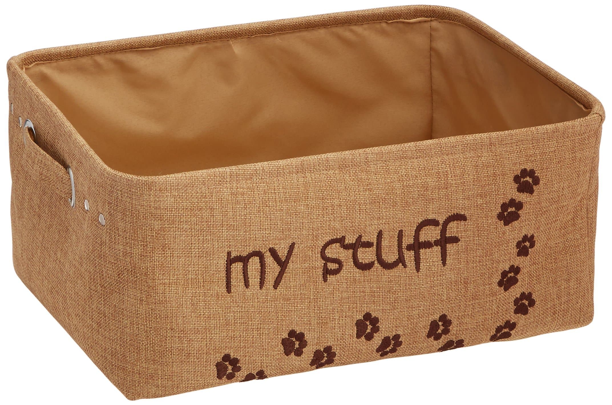 Pet Toy Box, Storage Bin with Handles, Pet Bins Storage Organizer for Dog, Cats and Other Pets
