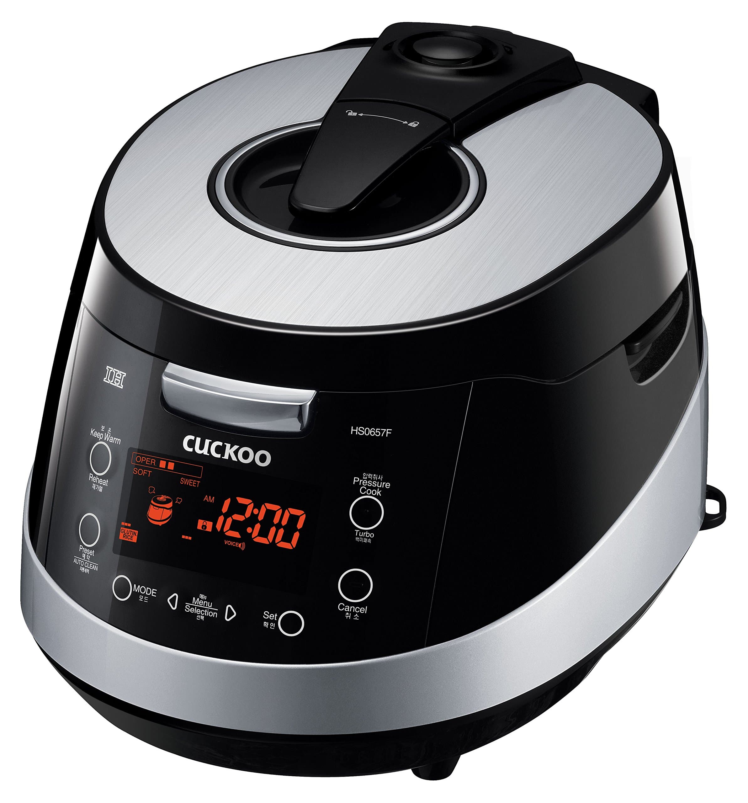 CRP-HS0657F 6 Cup Pressure Rice Cooker, 110V, Black