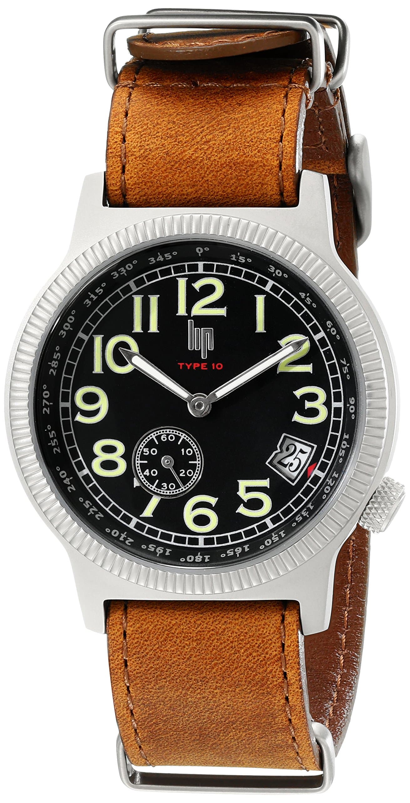 Lip Men's 1851052 Type 10 Analog Display Japanese Quartz Brown Watch Set