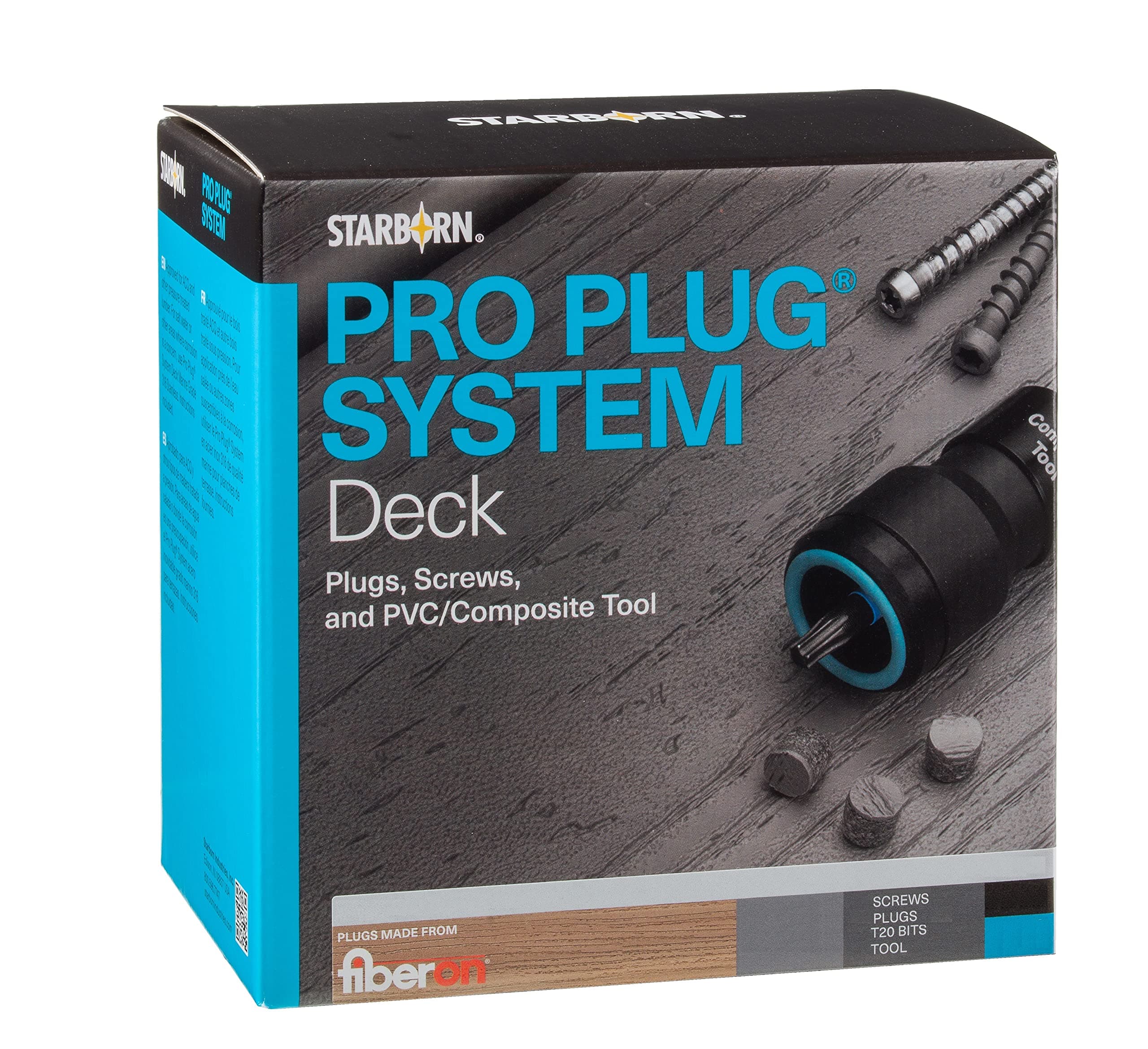 Starborn Pro Plug System for Fiberon Beach House Decking - 100 Square Feet - Epoxy #10 x 2-3/4" Screws