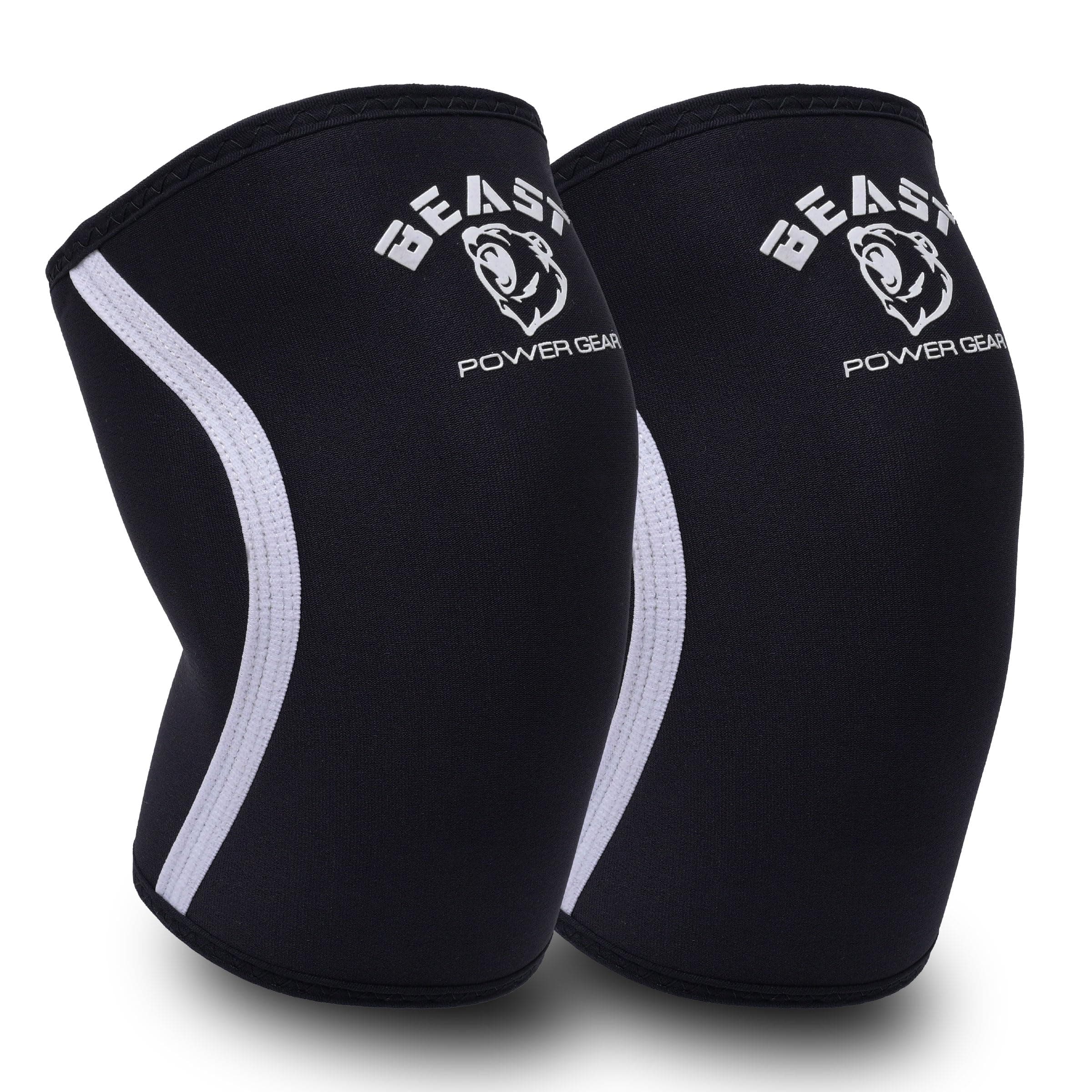 Beastpowergear Neoprene Compression Knee Sleeves 7MM Support for Squats, Gym Strenght Training, Powerlifting, Weightlifting, Wrestling for Men & Women