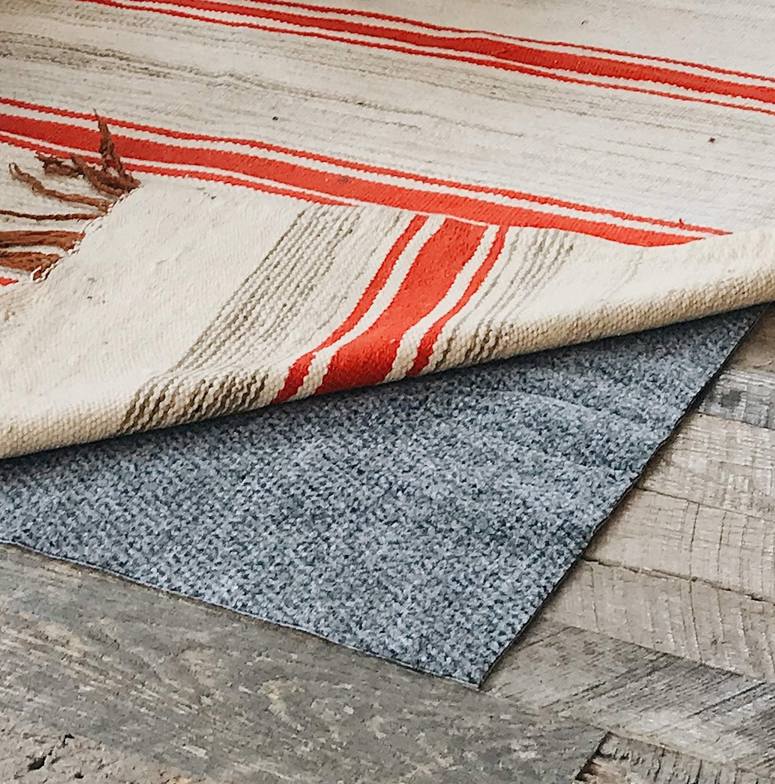 Teebaud 3' x 5' Reversible, Nonskid, Nonslip, Gripper Rug Pad, 1/4" Thick, Safe for Hard Floors and Carpet