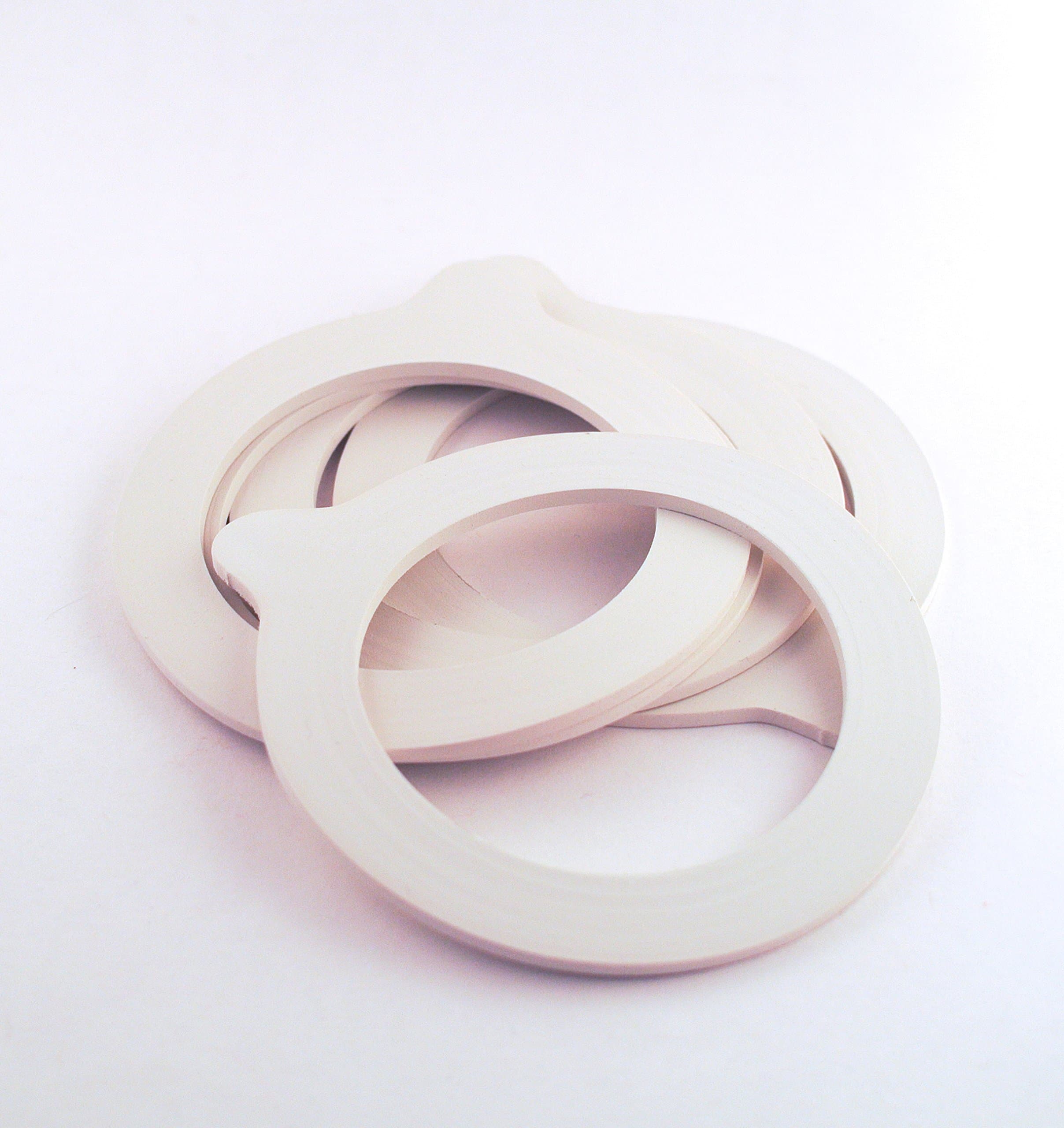 White (Ivory) Rubber Replacement Sealing Rings/Gaskets for Kilner and Clip Lid Jars (5)