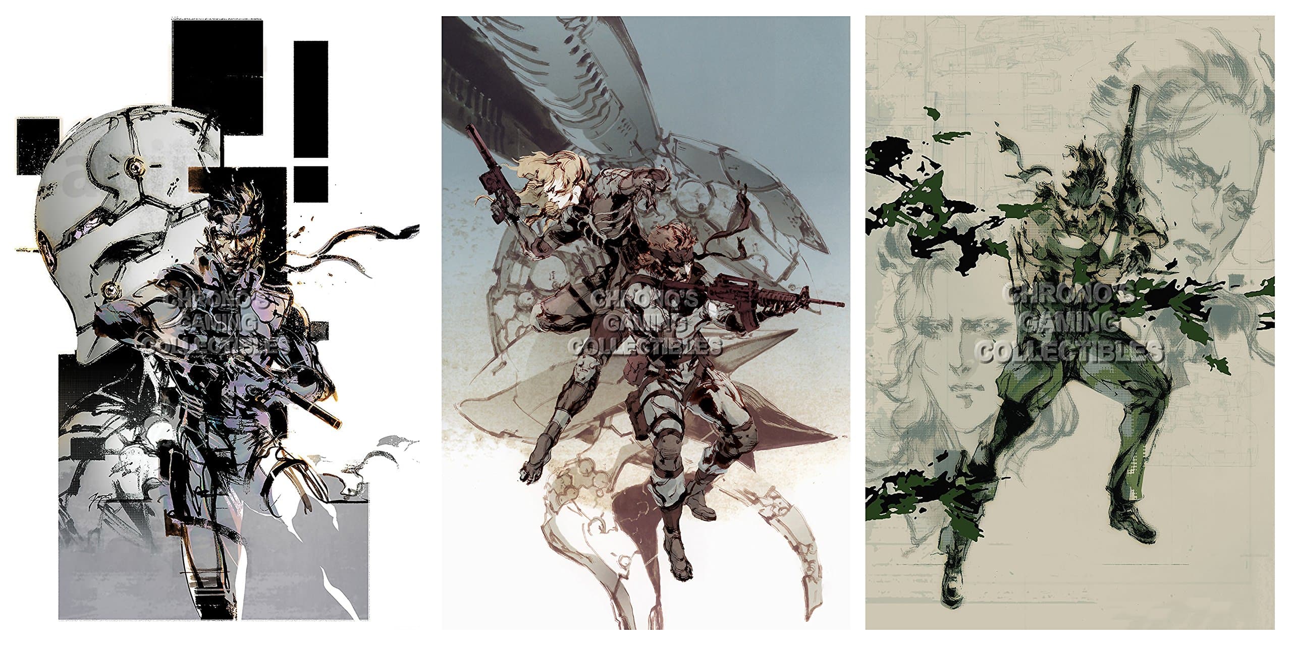 CGC Huge Poster GLOSSY FINISH - Metal Gear Solid SET - Playstation PS1 PS2 PS3 PS4 XBOX 360 ONE - MGSSET2 (16" x 24" (41cm x 61cm))