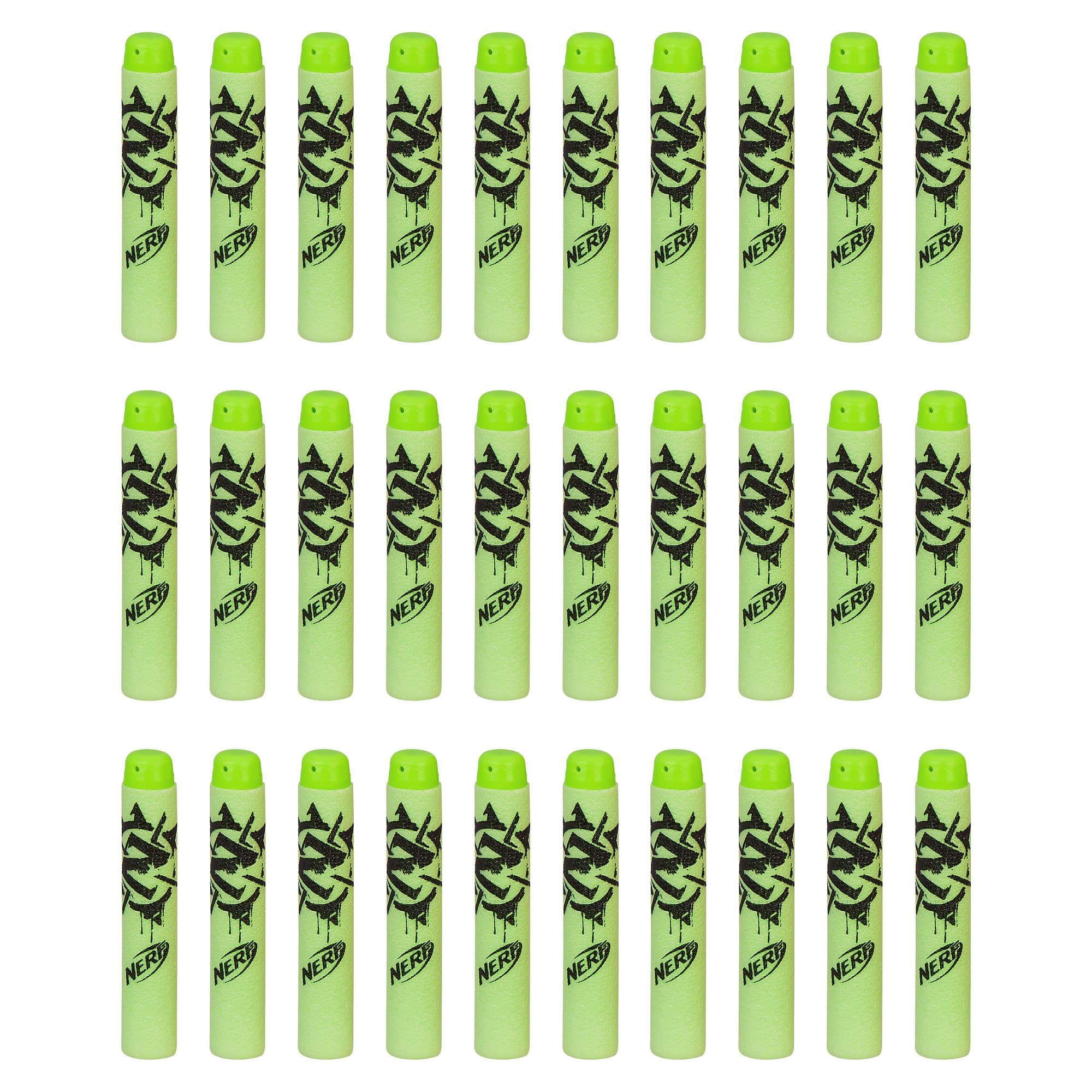 Nerf Official 30 Dart Zombie Strike Refill Pack for N-Strike Elite AccuStrike Zombie Strike Modulus Toy Blasters, Multicolor