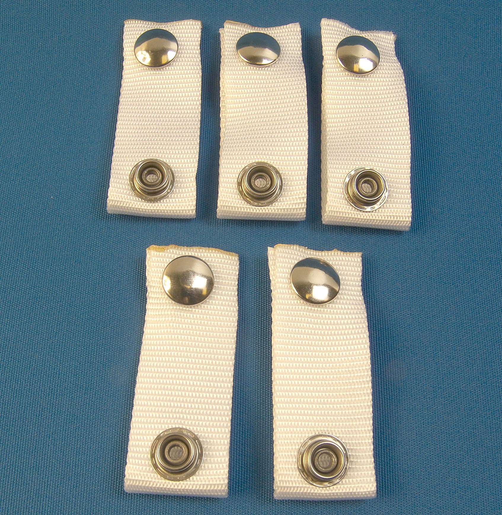 Extender Snaps for Your Boat Cover, White (Extend A Snap), Adds 2" Inch, Finger Loop Built in, 5 Piece Set