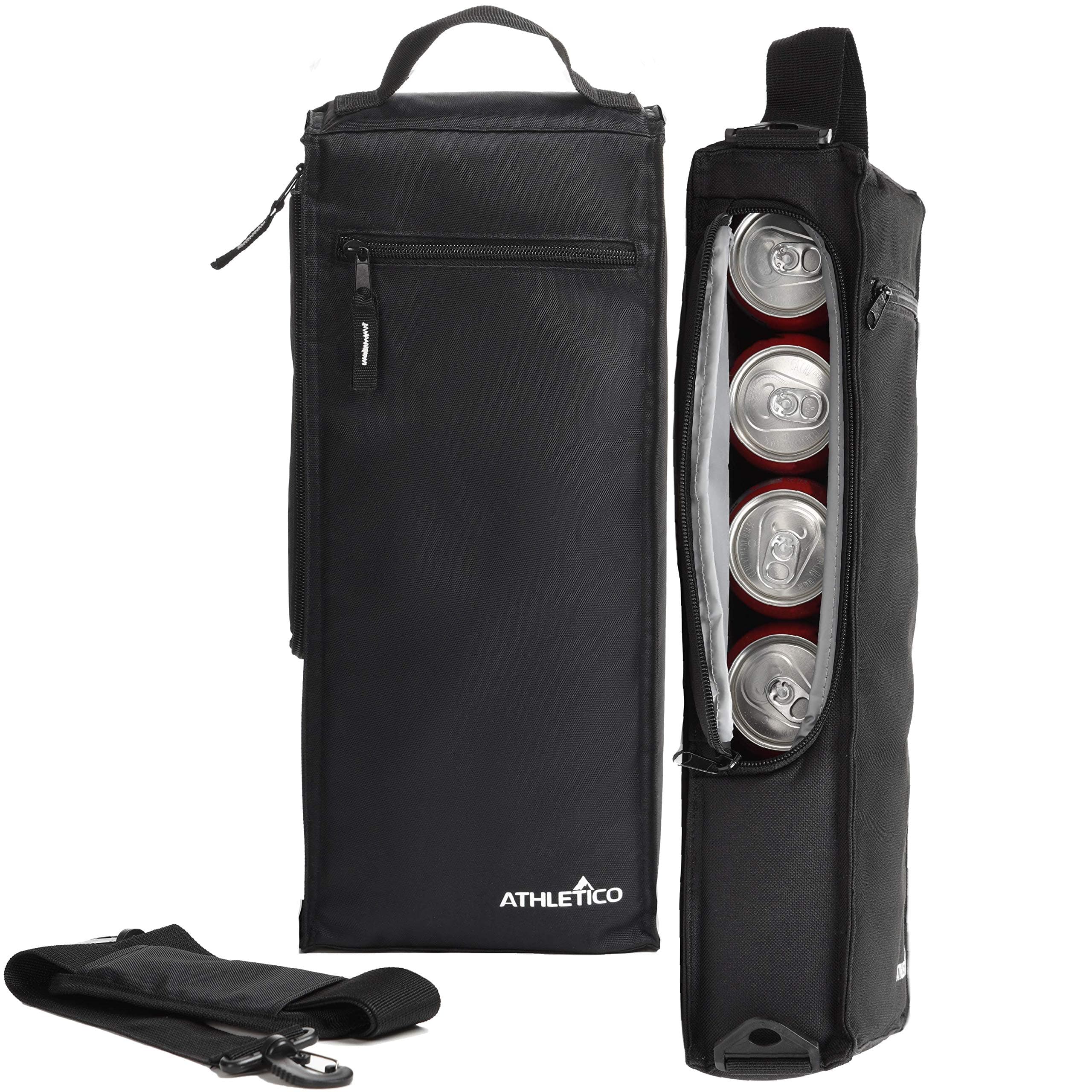Golf Cooler Bag - Soft Sided Insulated Cooler Holds a 6 Pack of Cans or Two Wine Bottles