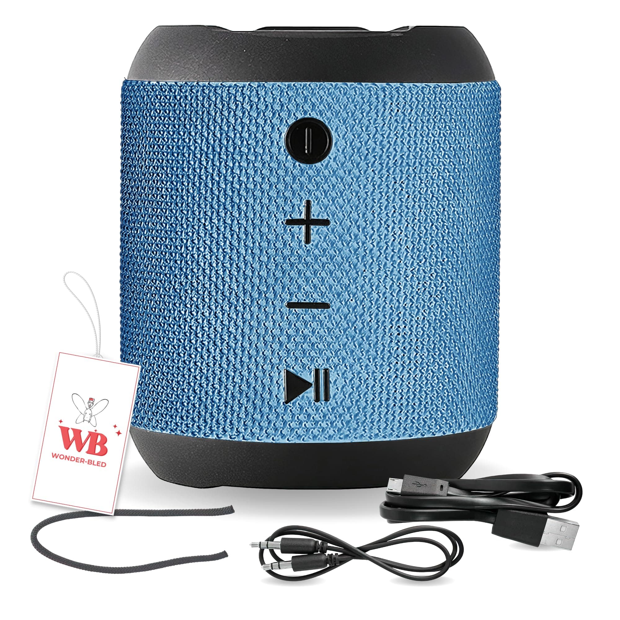 Portable Wireless Mini Bluetooth Speaker, XBass Shower Speaker, Dual Pairing, IPX5 Waterproof, 6hrs Playtime, 10 meters Bluetooth Range Home/Outdoor/Party/Quran Speaker (Blue)