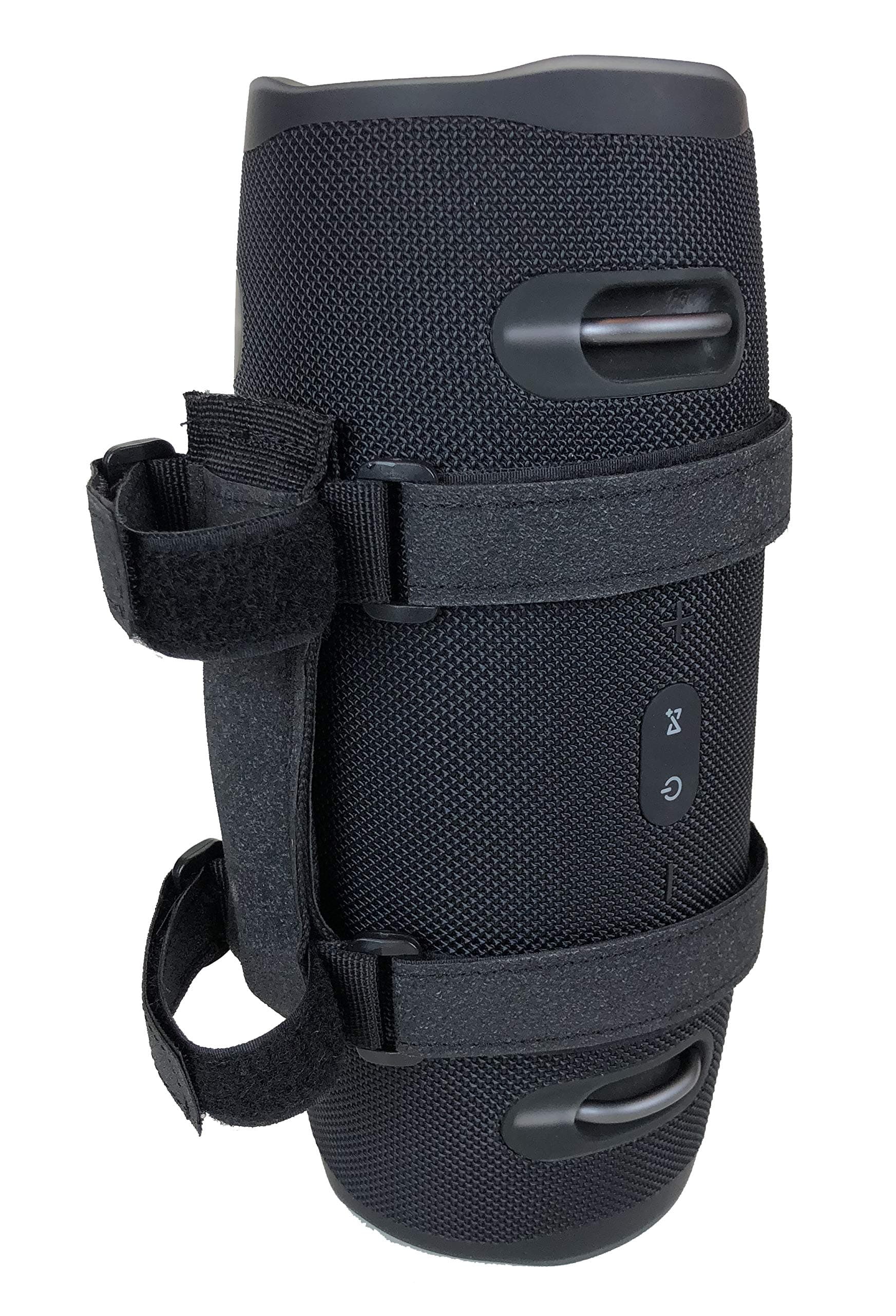 Bushwhacker Jumbo Speaker Mount for Large Bluetooth Speakers 12"-24" Circumference Great for UTV Golf Cart Boat Wakeboard Tower Holder Strap Wireless Attachment Roll Bar Rail Accessory Side by Side