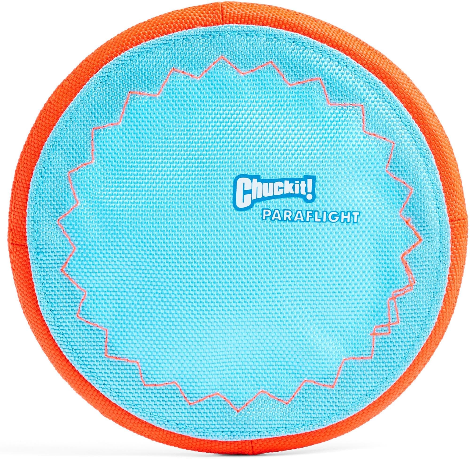 Paraflight Flying Disc Dog Toy, Small (6.75"), Orange and Blue