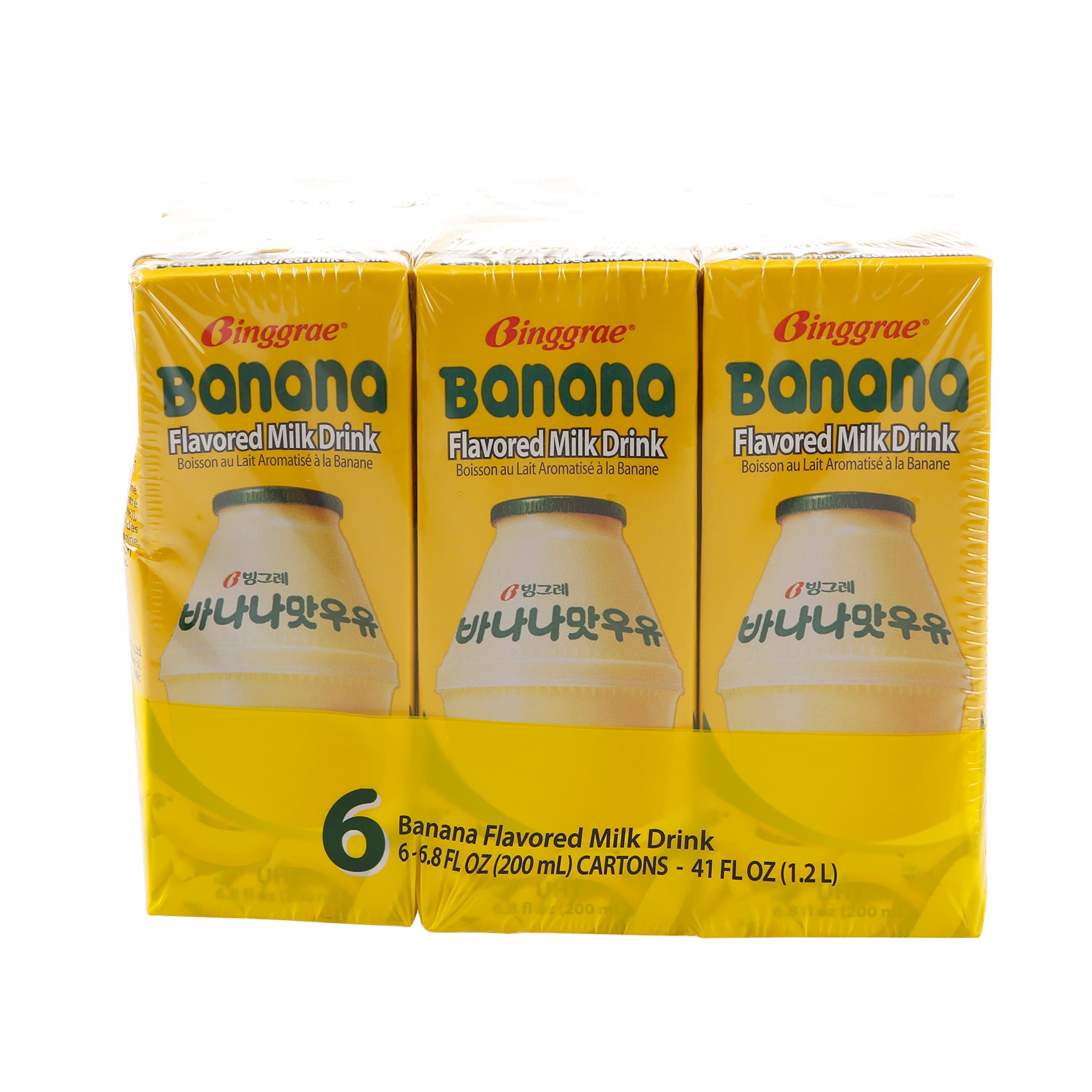 Banana Flavor Milk 6.8 fl oz (pack of 6)