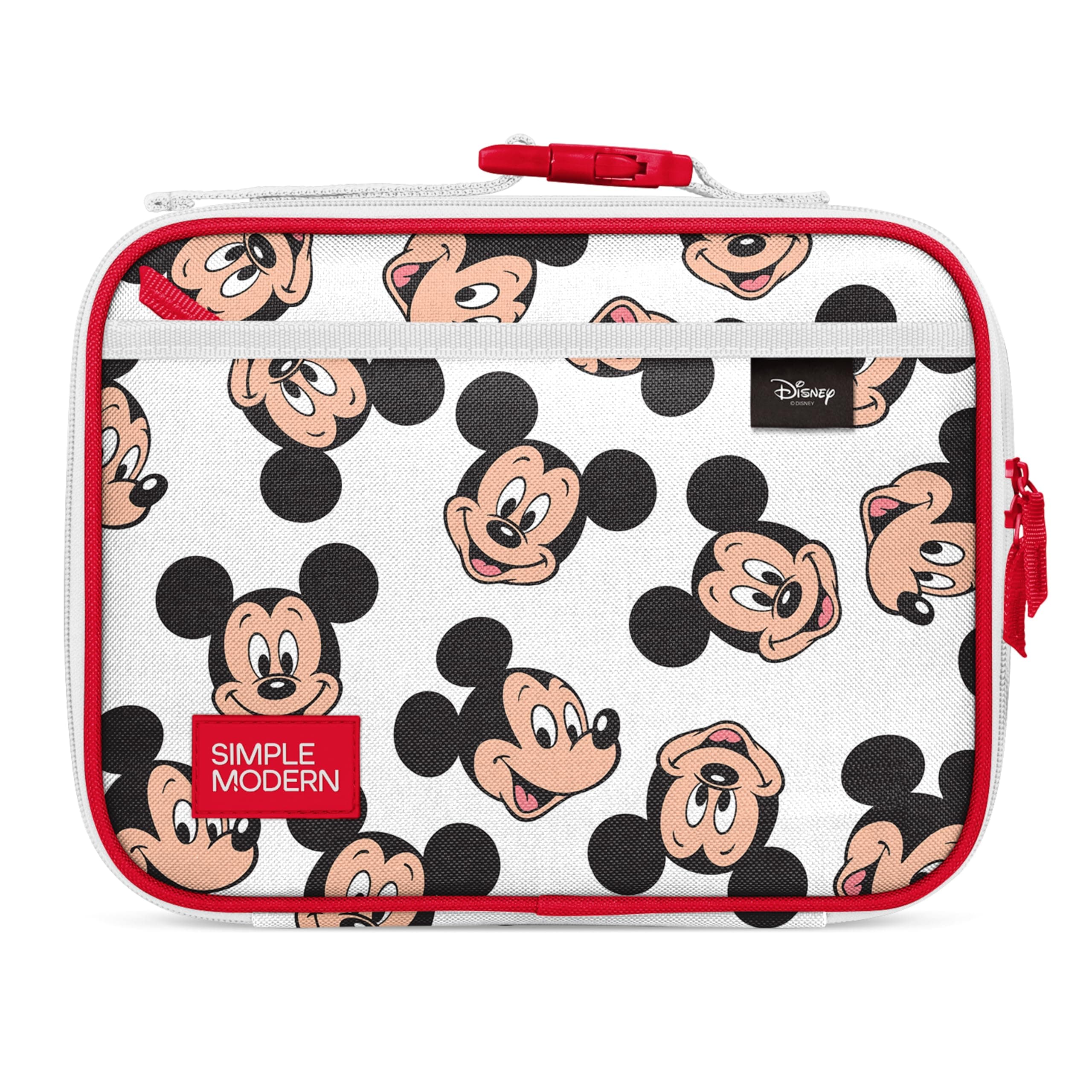 Simple Modern Disney Kids Lunch Box for School | Reusable Insulated Lunch Bag for Toddler, Girl, and Boy | Meal Containers with Exterior & Interior Pockets | Hadley Collection | Mickey Mouse Fun