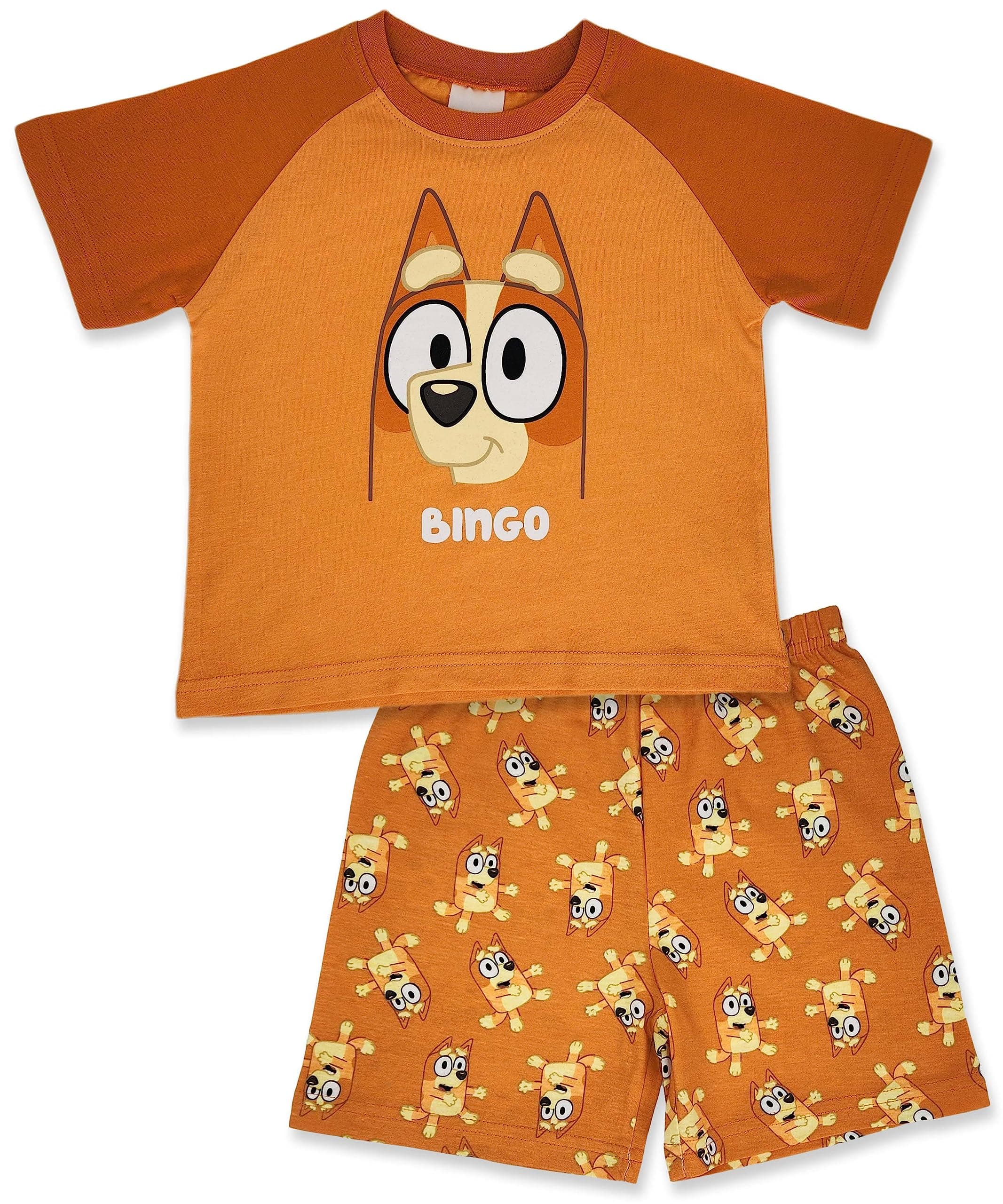 Blueyor Bingo Short 100% Cotton Raglan Pyjamas