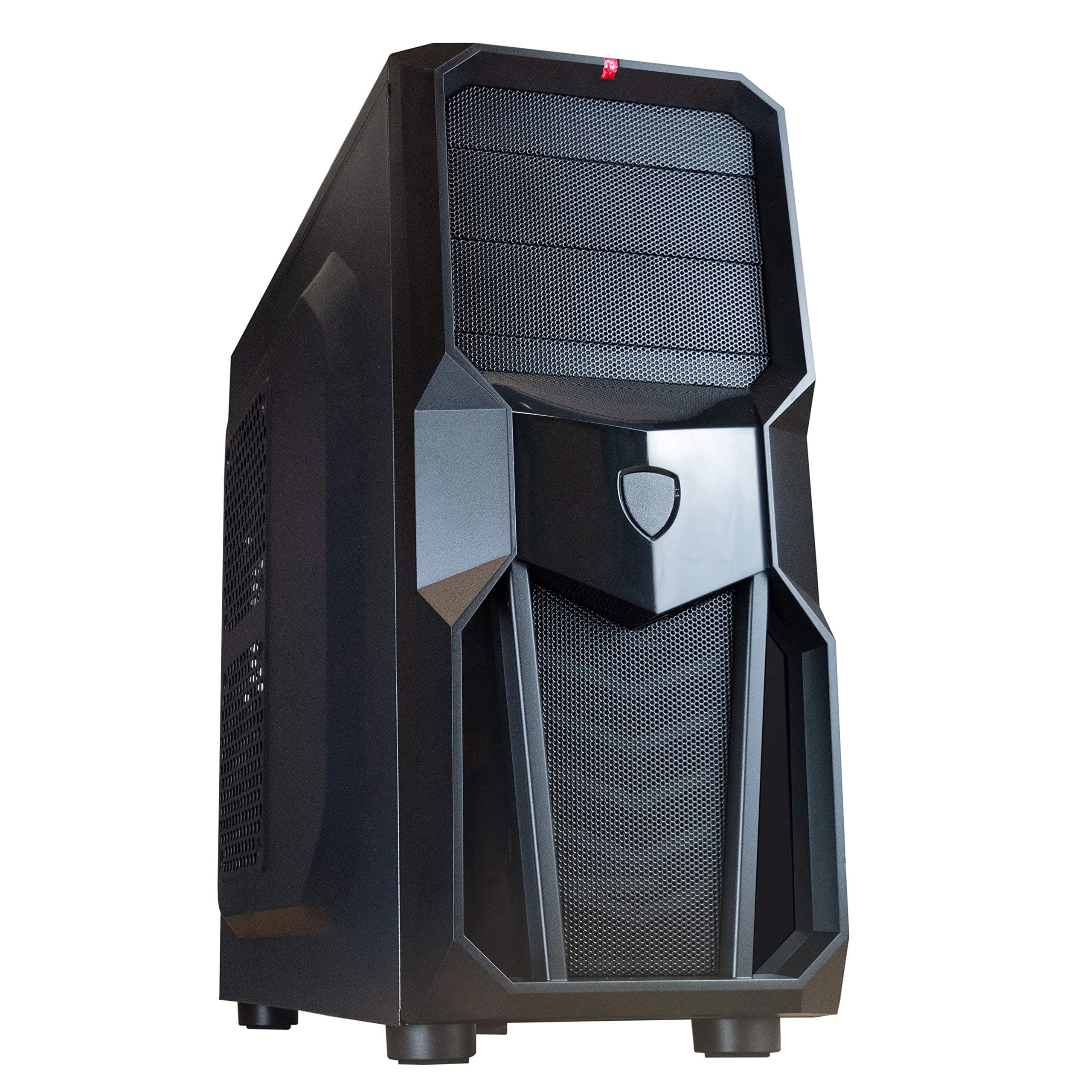 IONZ KZ06 BLACK PC GAMING MESH CASE ATX COMPUTER MID TOWER WITH 4 FAN SUPPORT