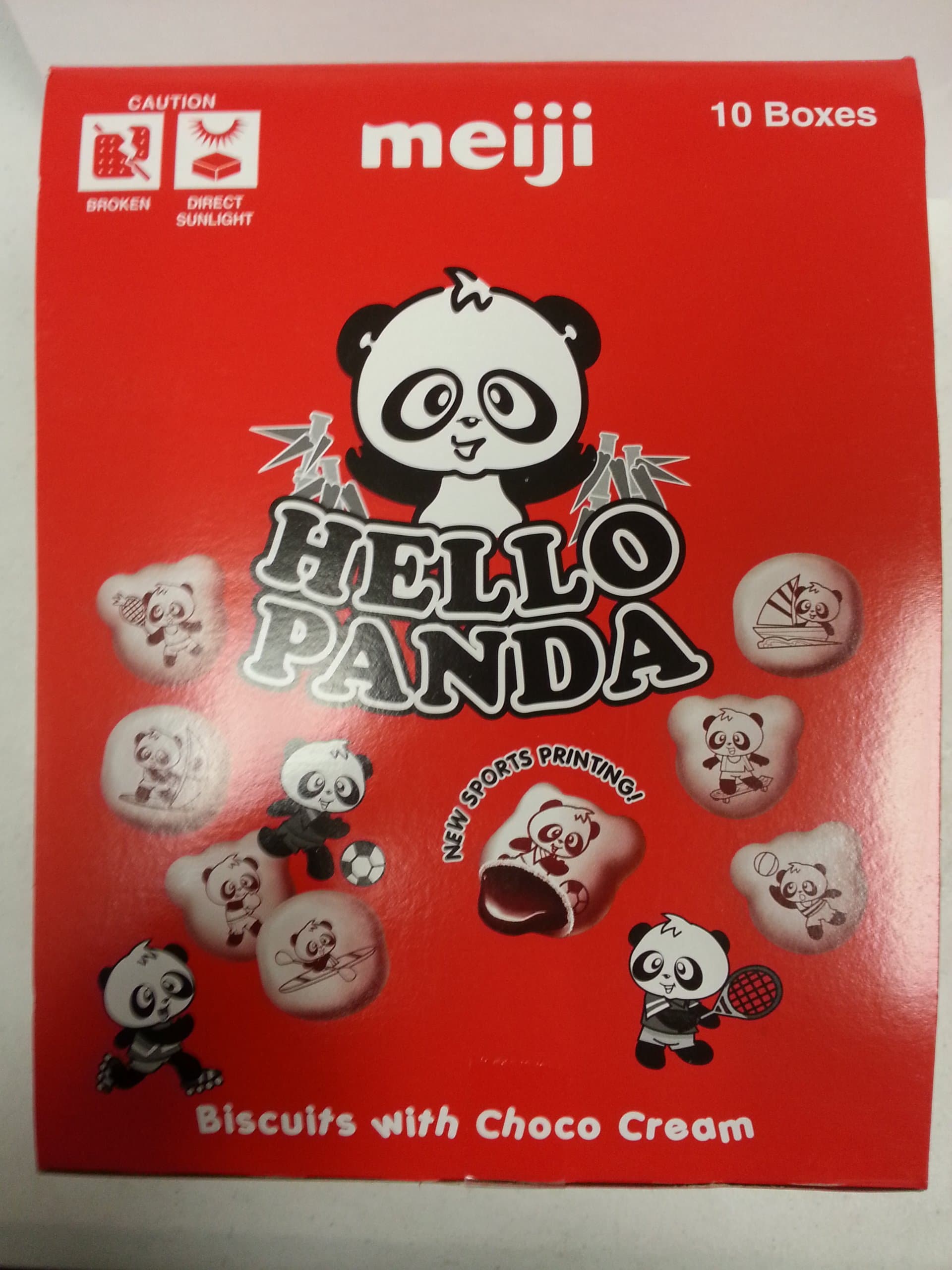 MeijiHello Panda Chocolate (Package of 10-2oz Boxes)