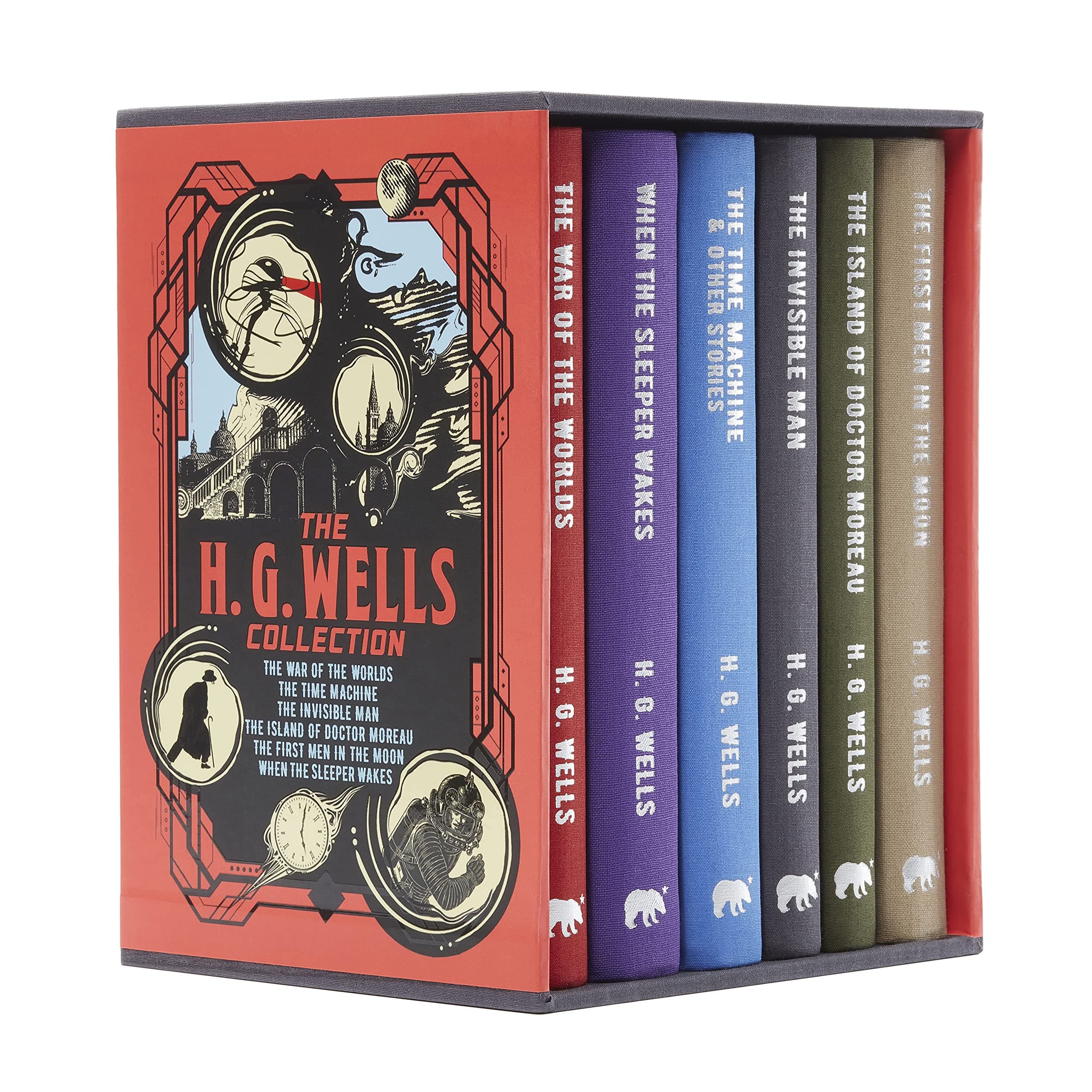 The H. G. Wells Collection: Deluxe 6-Volume Box Set Edition: 8 (Arcturus Collector's Classics, 8): Deluxe 6-Book Hardcover Boxed Set Hardcover – 15 Sept. 2019